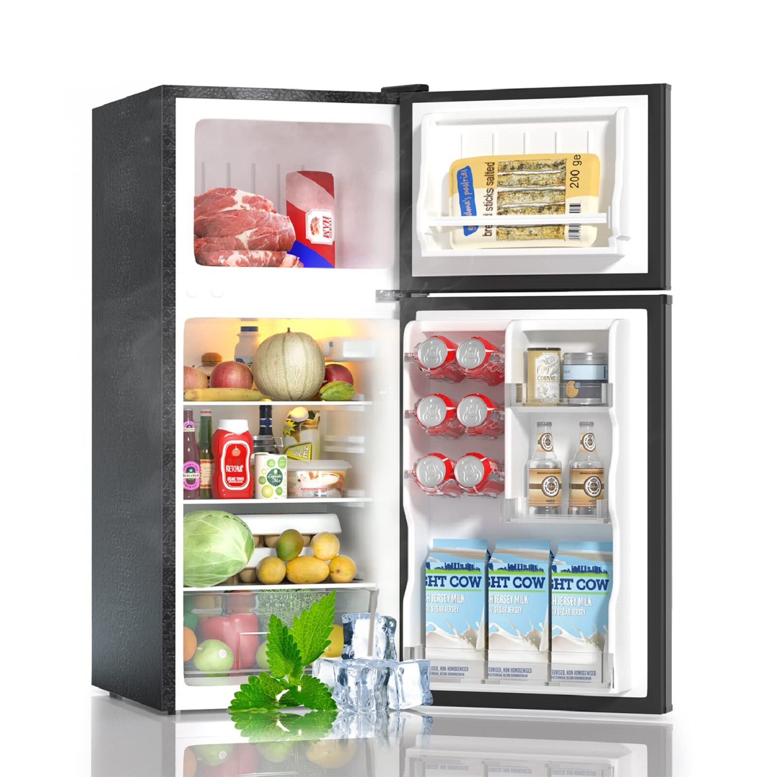 Jeremy Cass CARFRIHZJY03 4-Cu. Feet Manual Defrost Chest Freezer ( Black )