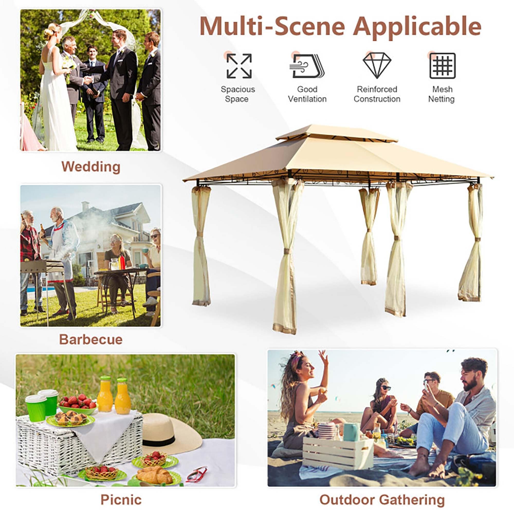 CASAINC CA07MK-GAZ Wood-Resin-Gazebos - View #4