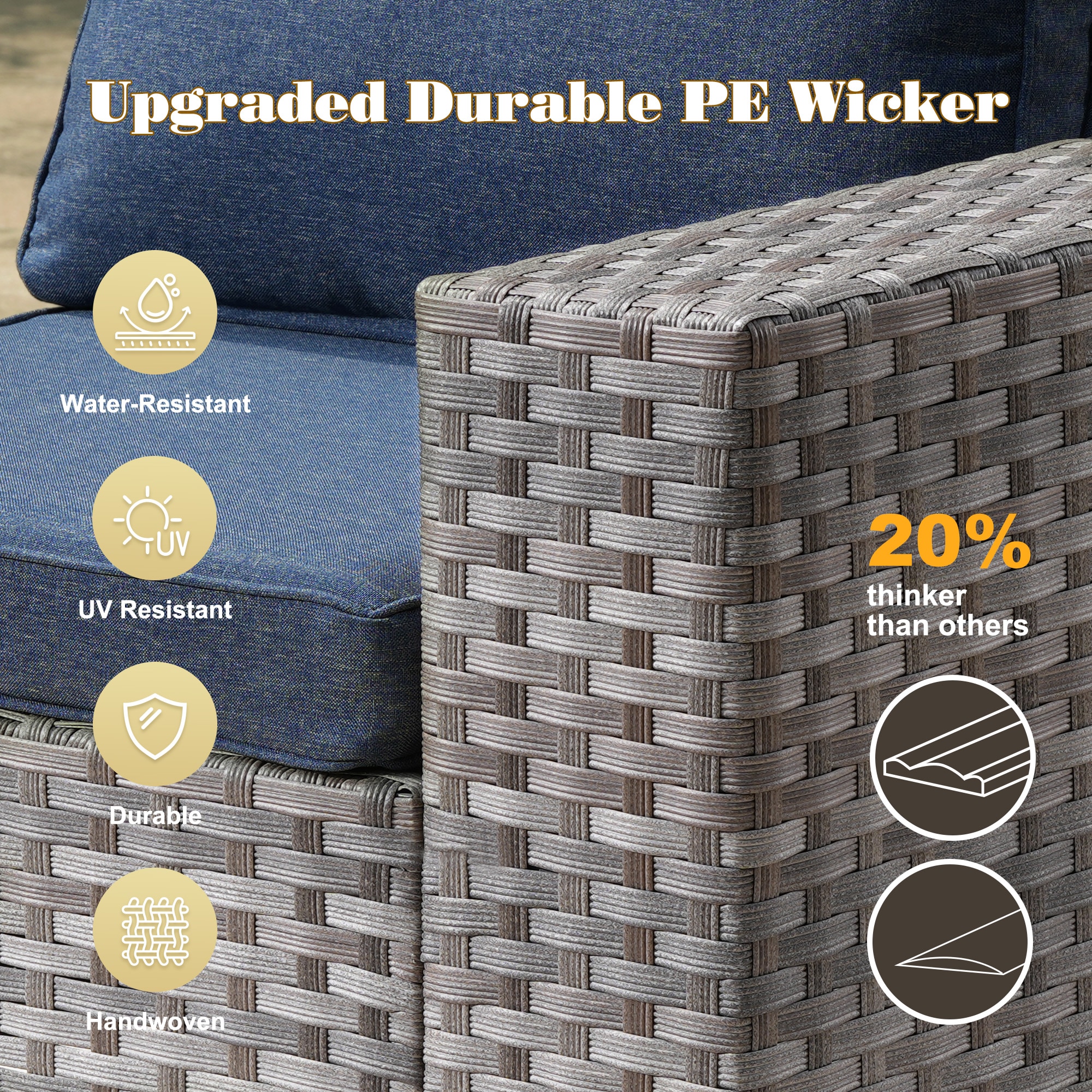 Pouuin SCFPBBR3-9 Patio-Sofas-Daybeds - View #3