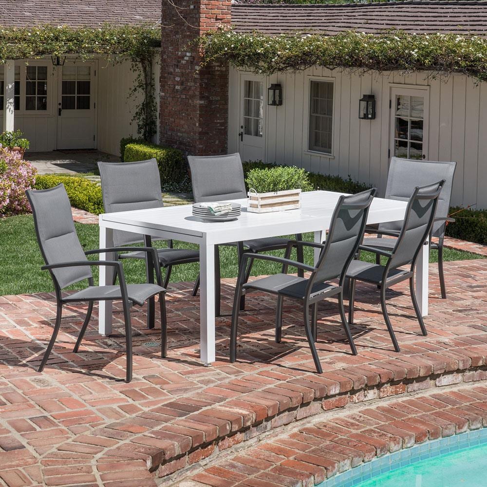 Hanover DELDN7PCHB-WG Patio-Dining-Sets - View #11