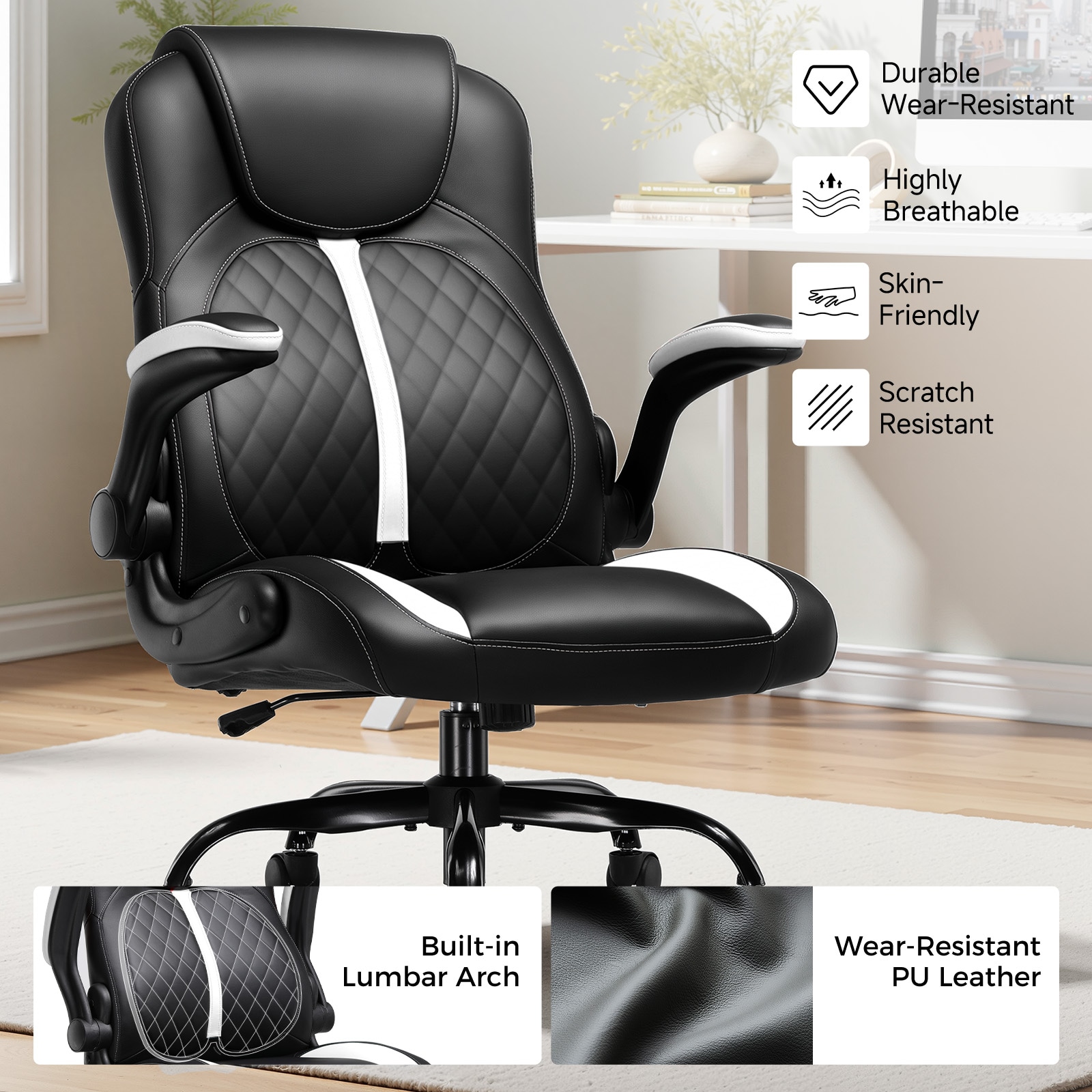 GTPLAYER LOWE'S-GT550-GRAY Office-Chairs - View #6