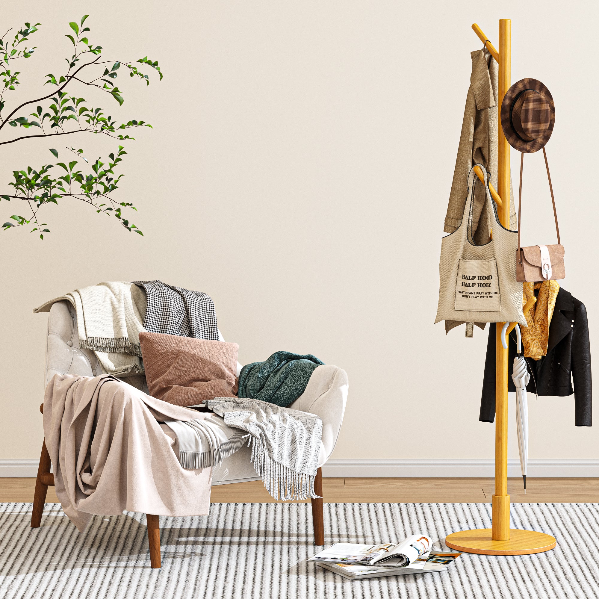 Vecelo LOE-CB17-LOR Coatrack-Stands-Pedestals - View #3