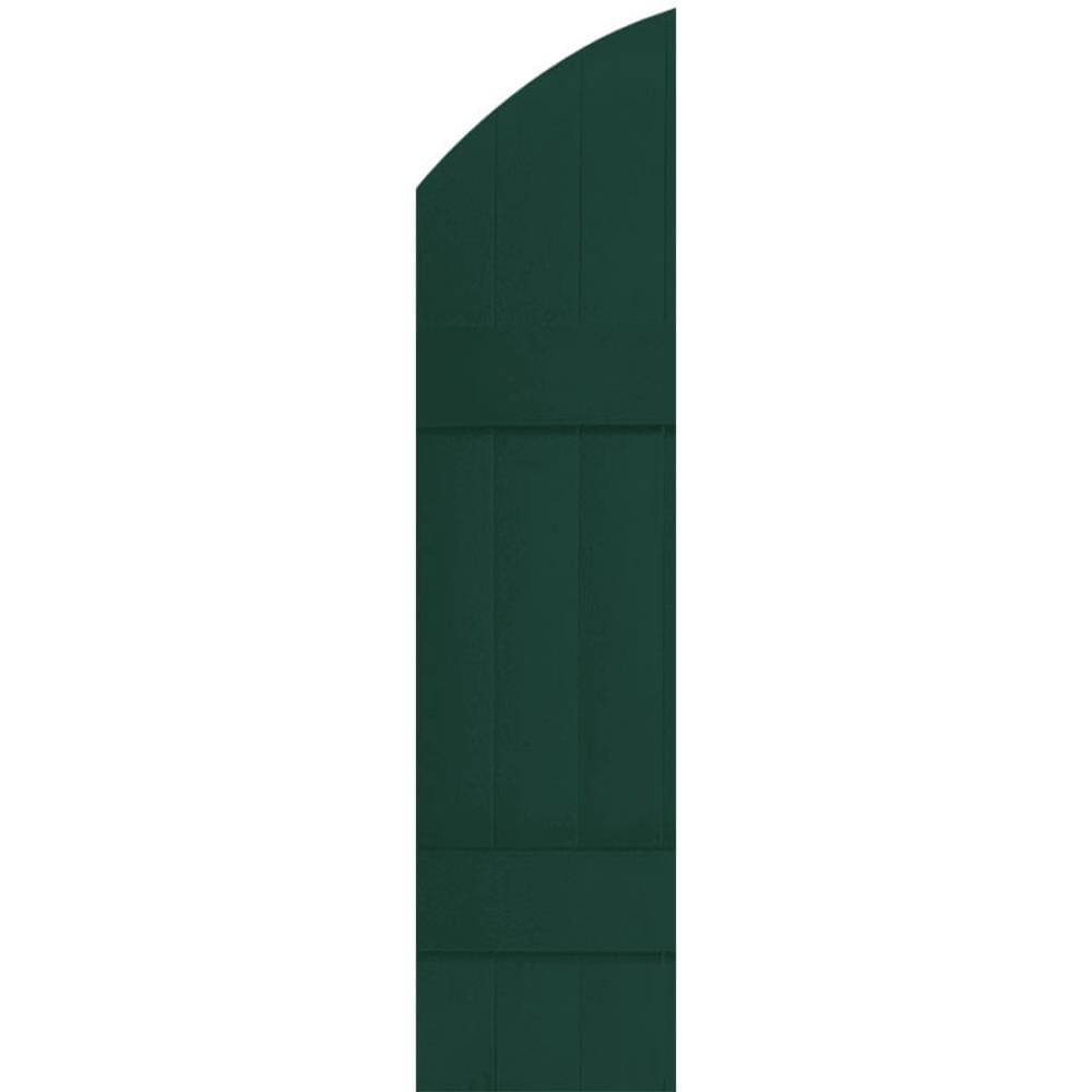 Ekena Millwork LJ6S14X04500MG 14-in W x 45-in H Midnight Green Board and batten Exterior Shutters ( 2 -Pack )