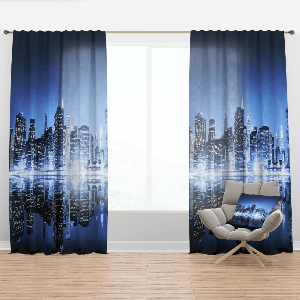 Designart CTN11003-52-90 90-Inches Red Room darkening Thermal lined Rod pocket Single curtain panel