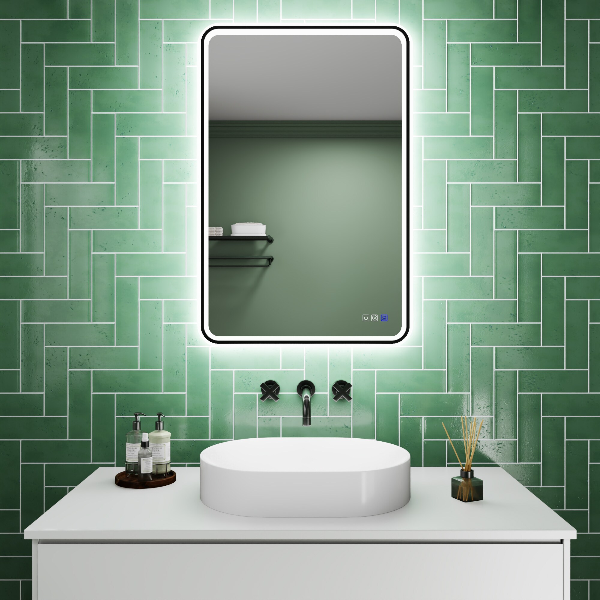 ExBrite EXBMV82436 Framed-Bath-Mirrors - View #16