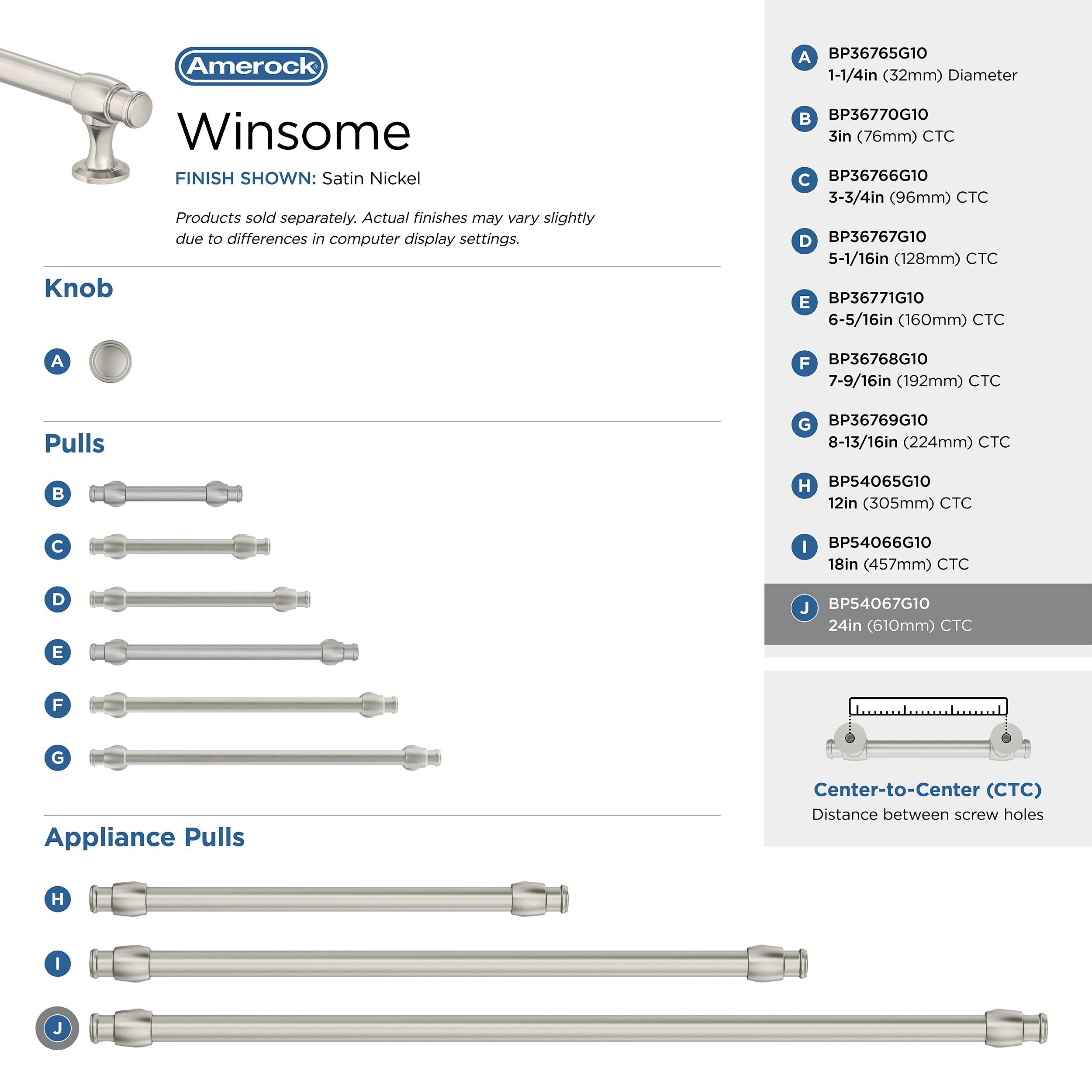 Amerock BP54067G10 Cabinet-Pulls - View #6