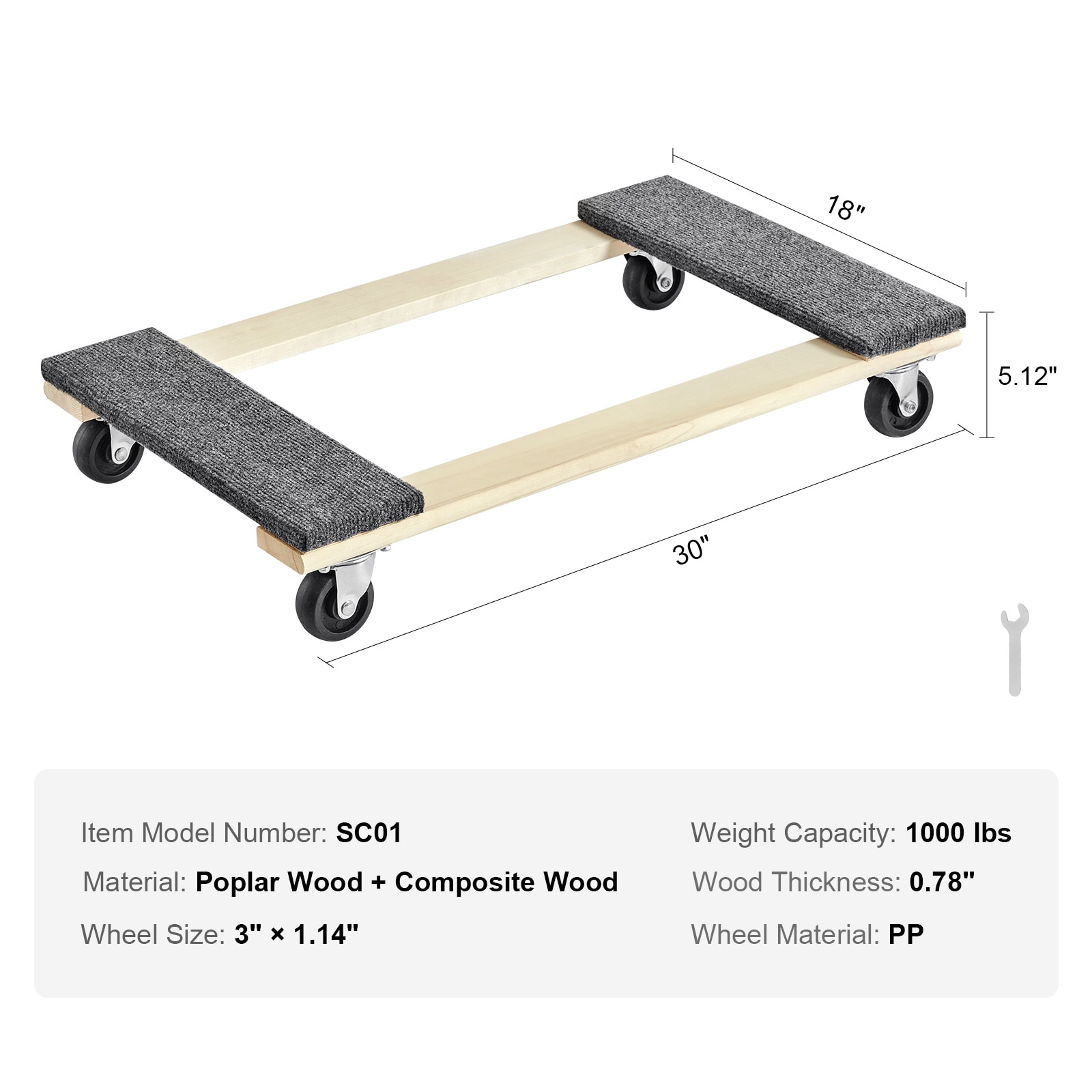 VEVOR SCWGC1830INC04814V0 Hand-Truck-Dollies - View #7