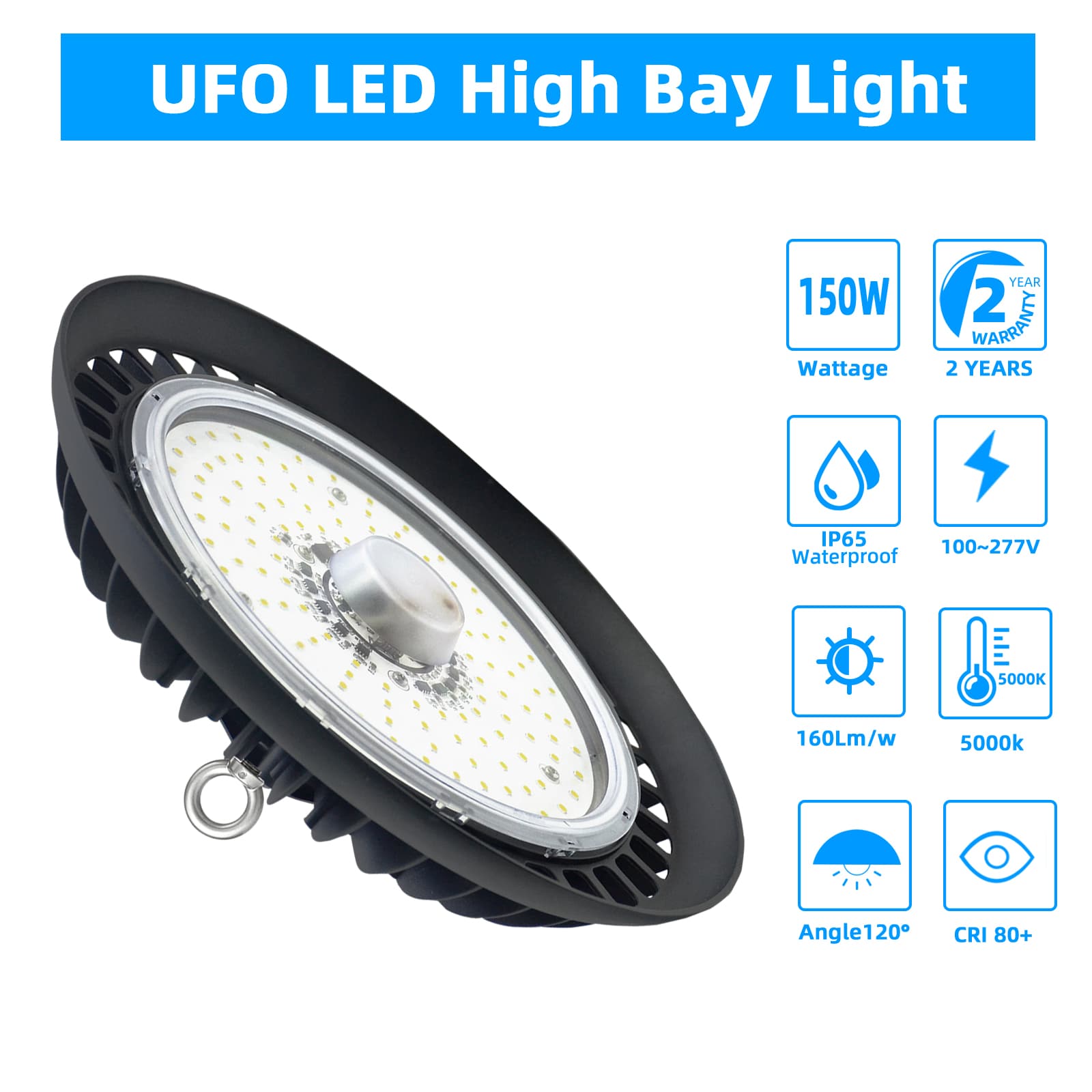 WYZM HBL150 High-Bay-Lights - View #3