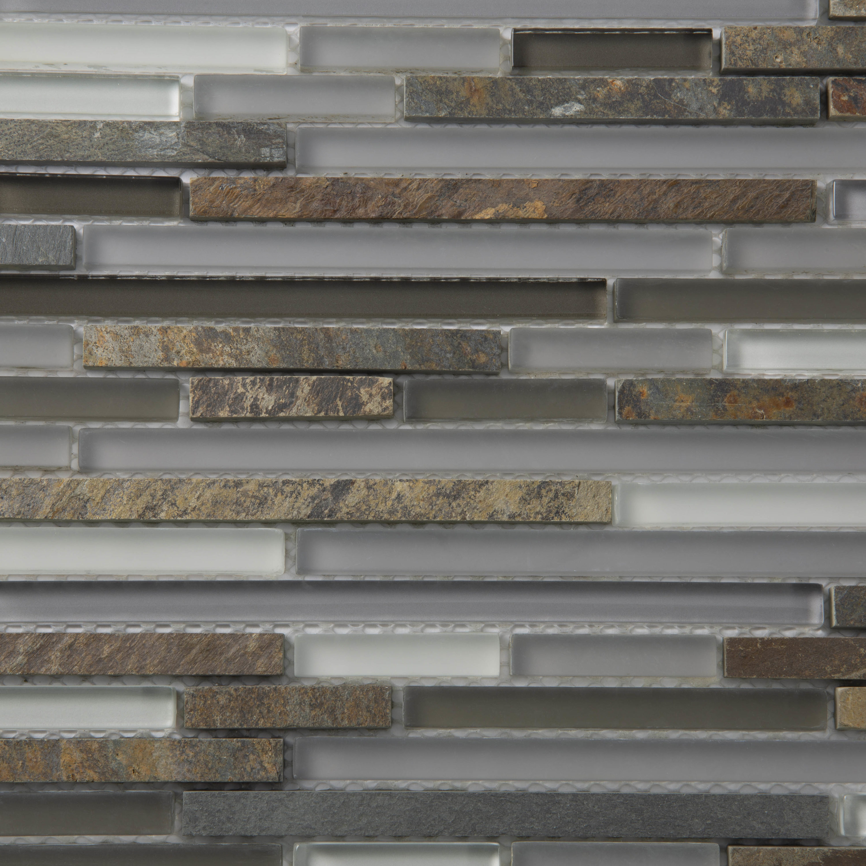 Apollo Tile (Sample) Floor and Wall Tile Beige and Gray 4-in x 4-in Multi-finish Glass/Metal/Stone Marble Floor and Wall Tile