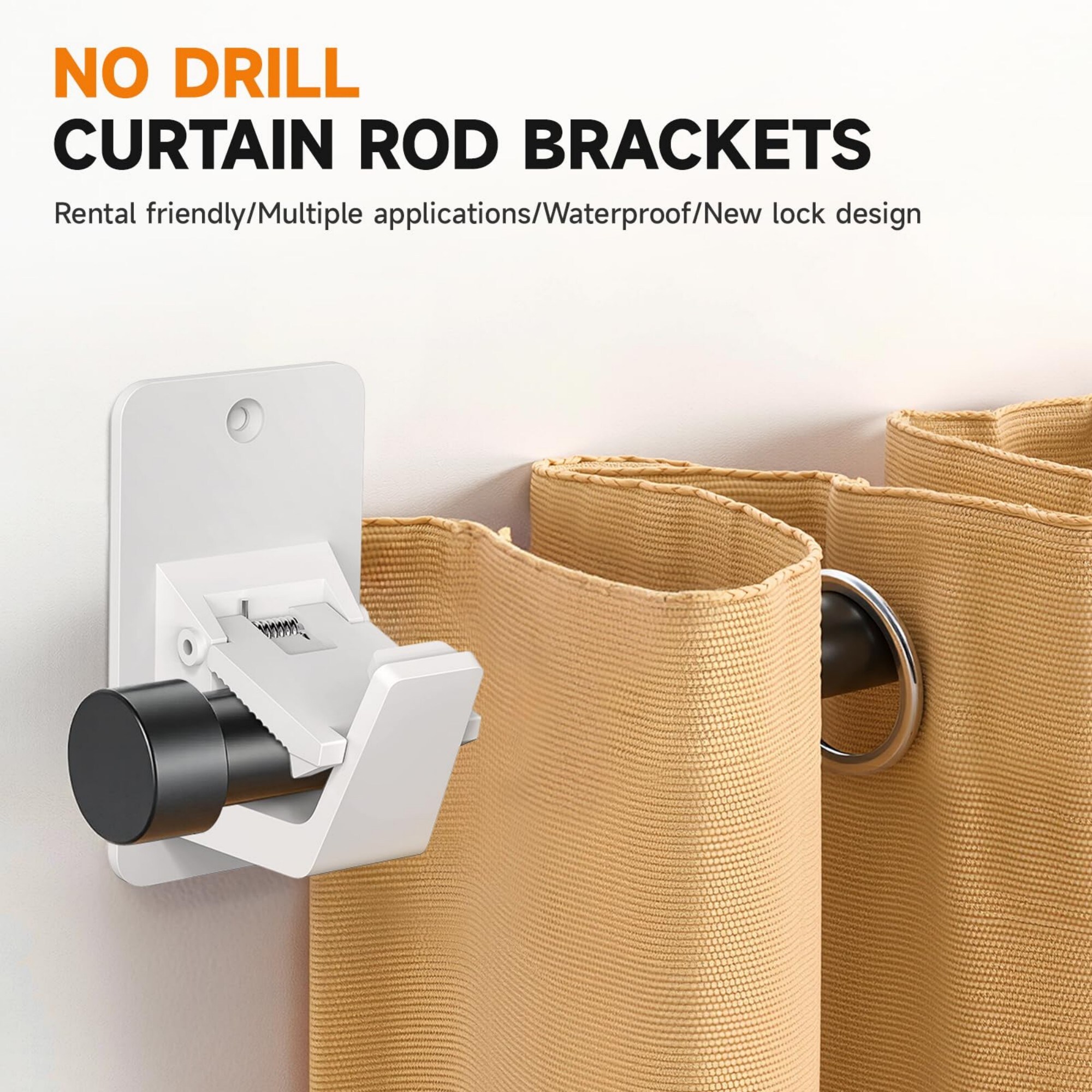 Wudkey L4-VW4F5E Curtain-Rods - View #3