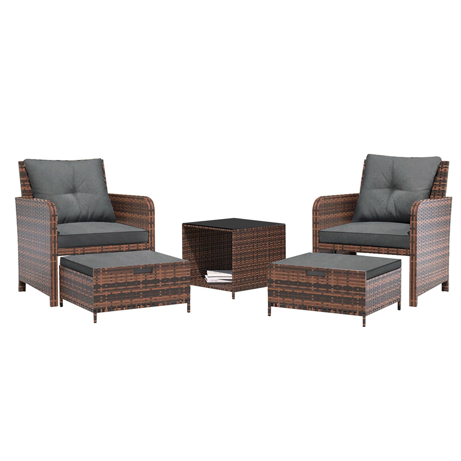UPHA TBZ-AB-GRAY Patio-Conversation-Sets - View #2