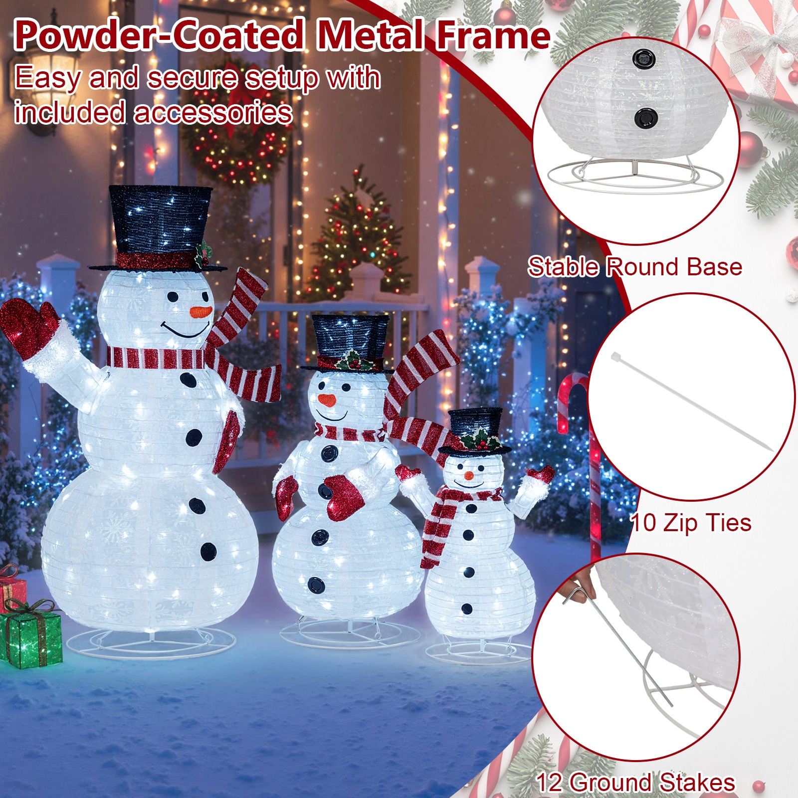 LIVIZA HYS25512US Table-Christmas-Decorations - View #5