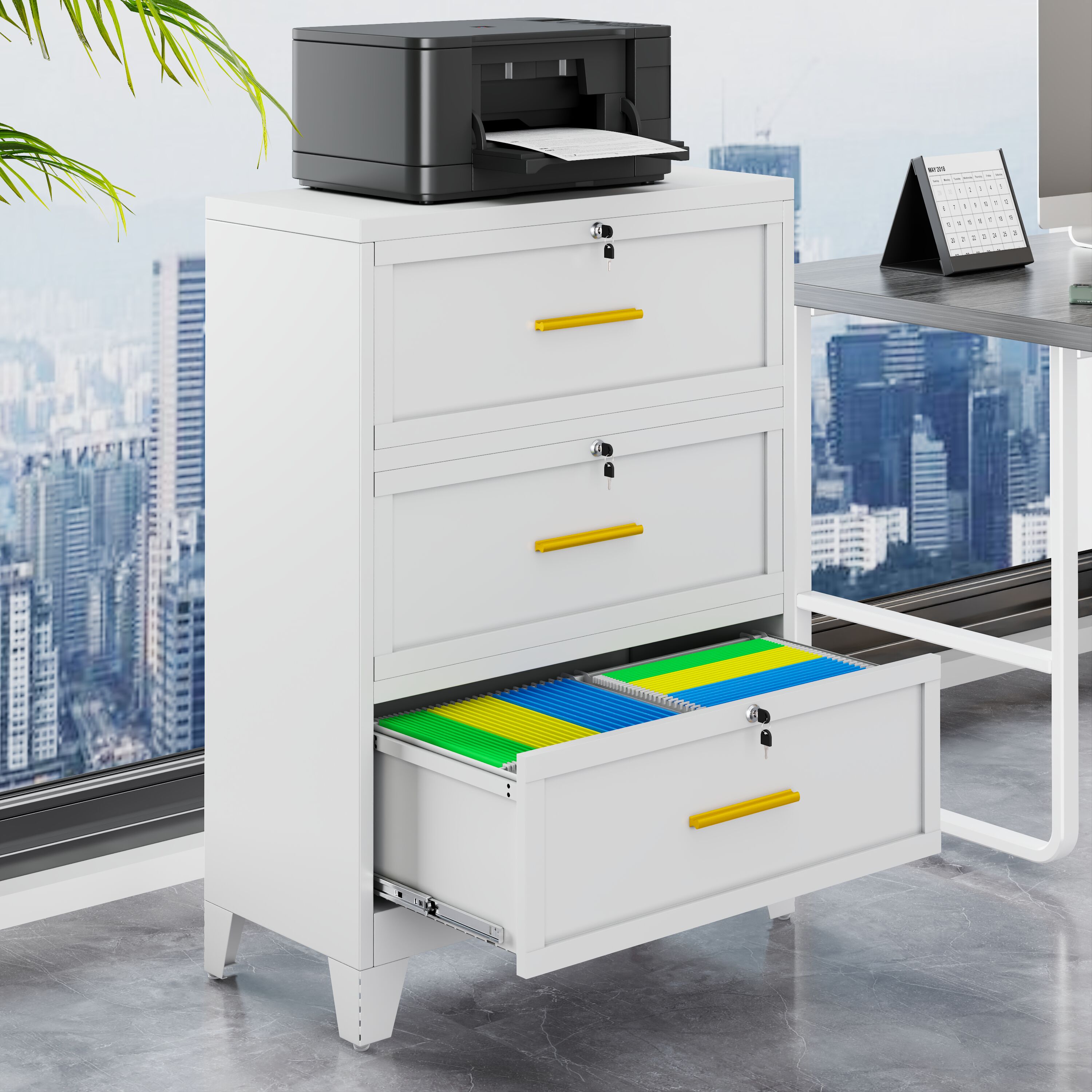 GAIOUS YSXR-K3-W Filing-Cabinets - View #6