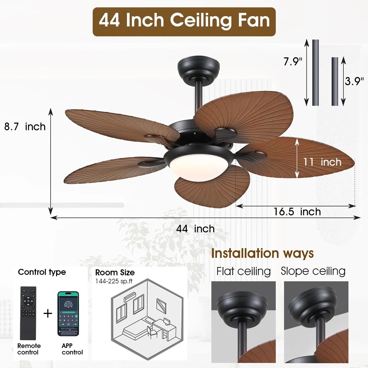 Kviflon LS8230-44LB Ceiling-Fans - View #9