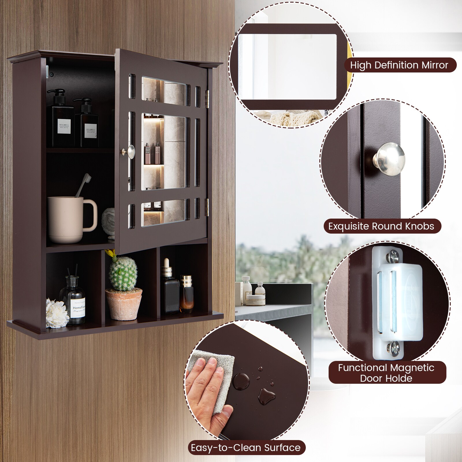 Forclover HYFE-10131CF Bathroom-Medicine-Cabinets - View #10