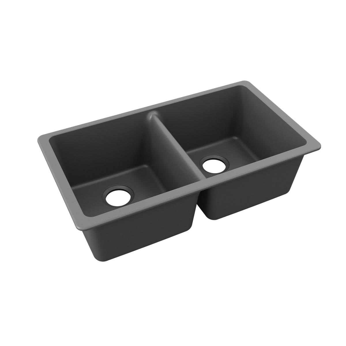 Elkay ELGU3322GT0 Quartz Classic Undermount 33-Inches x 18.5-Inches Quartz Double equal bowl Kitchen Sink