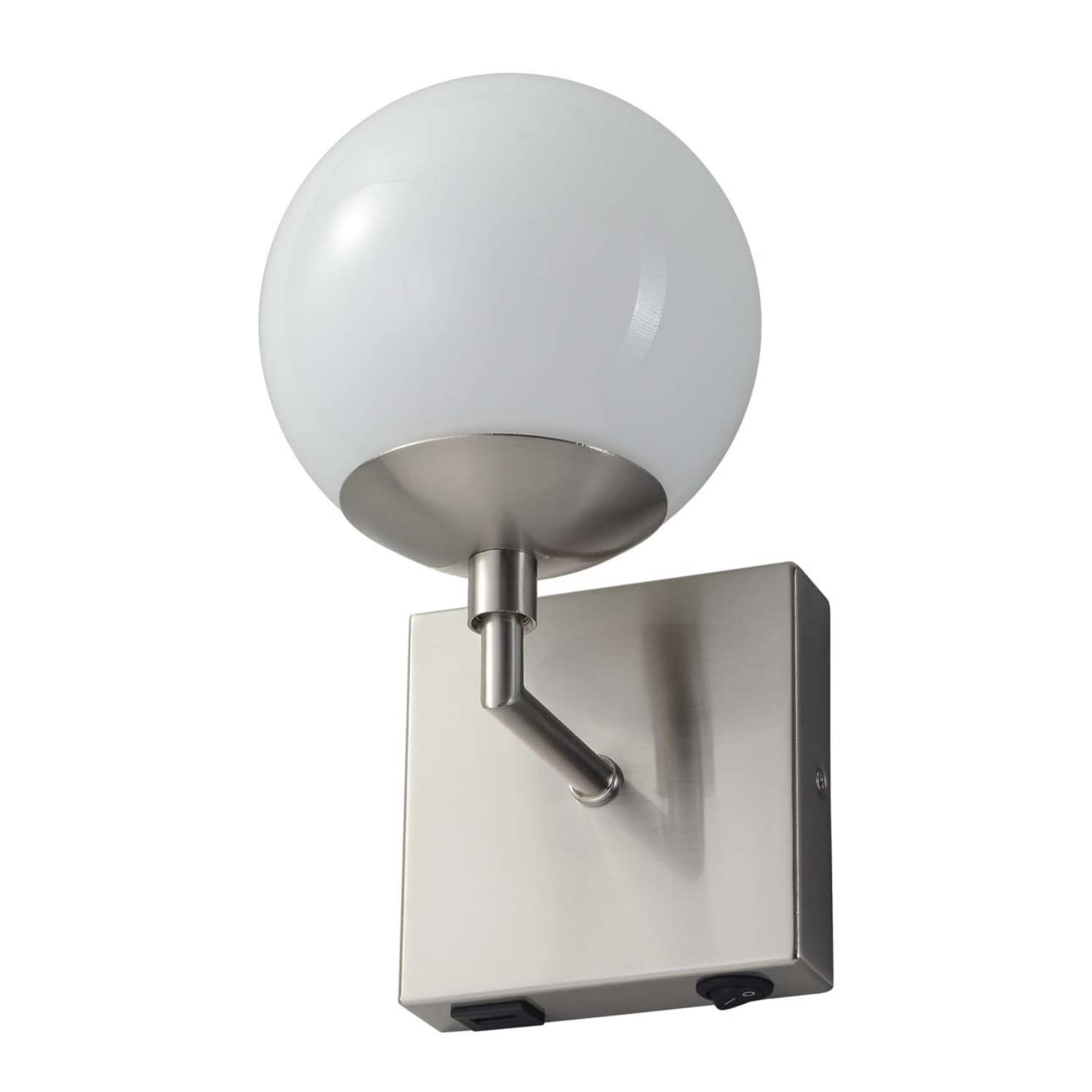 NOVA of California 301085SN Modern Sconce 5.5-in W 1 -Light Nickel Wall Sconce