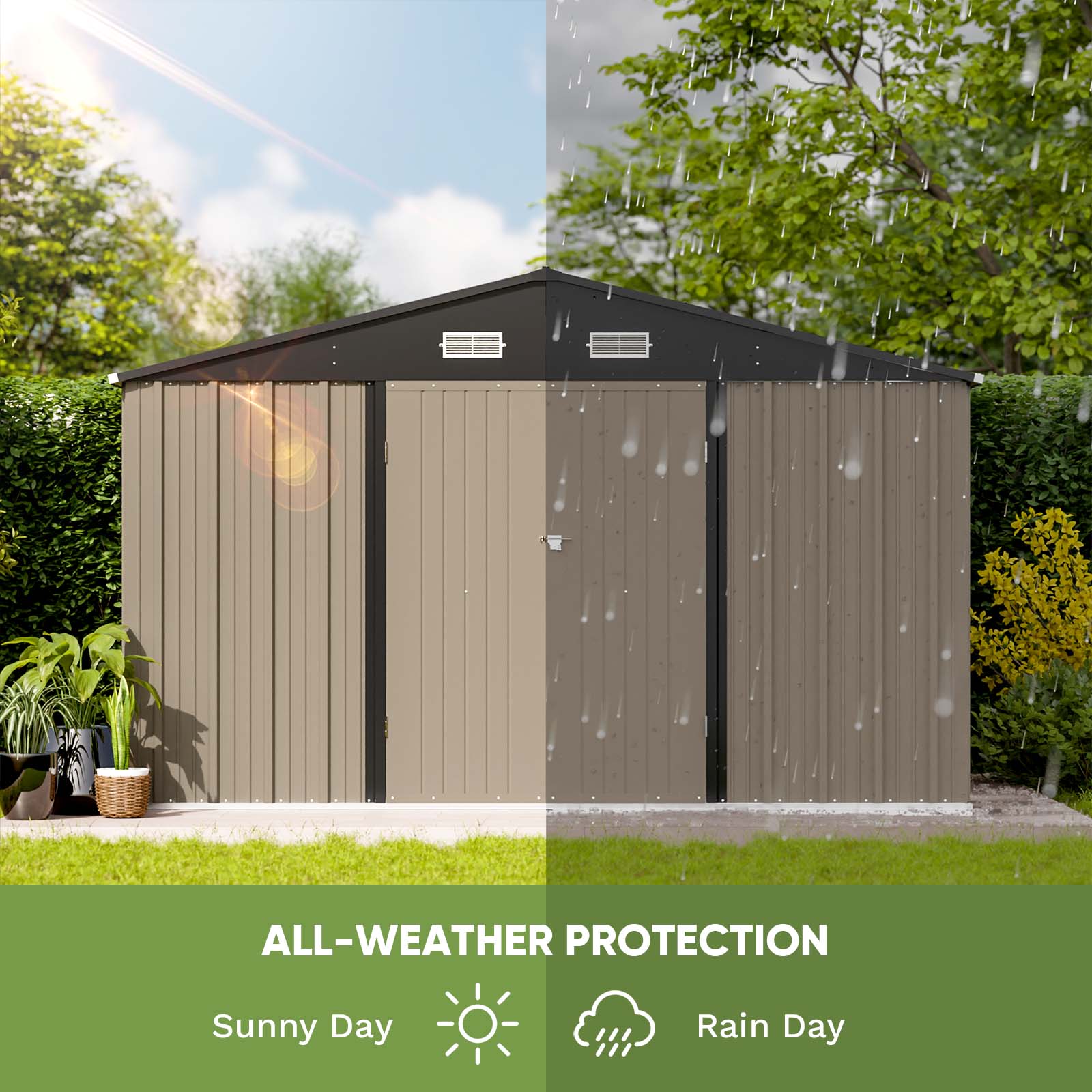 Patiowell WES-0405-8 Metal-Storage-Buildings-Sheds - View #5