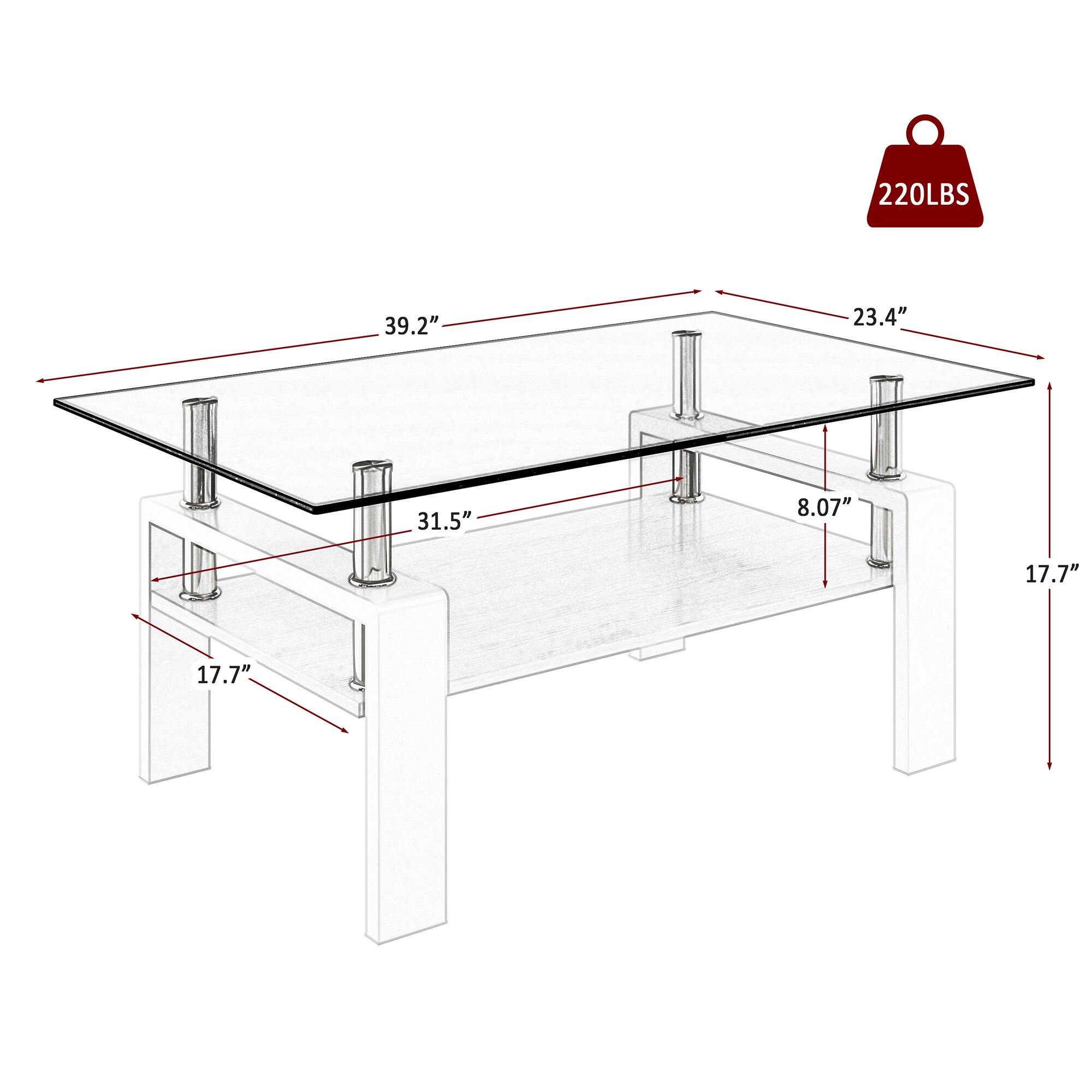 Maocao Hoom JLP181458 Coffee-Tables - View #4