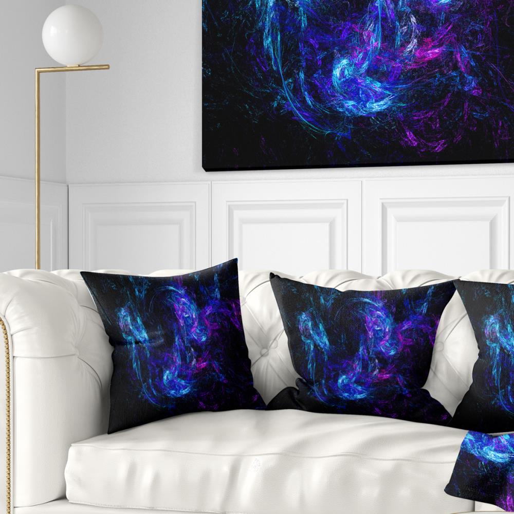 Designart CU7738-18-18 18-in x 18-in Blue Indoor Decorative Pillow