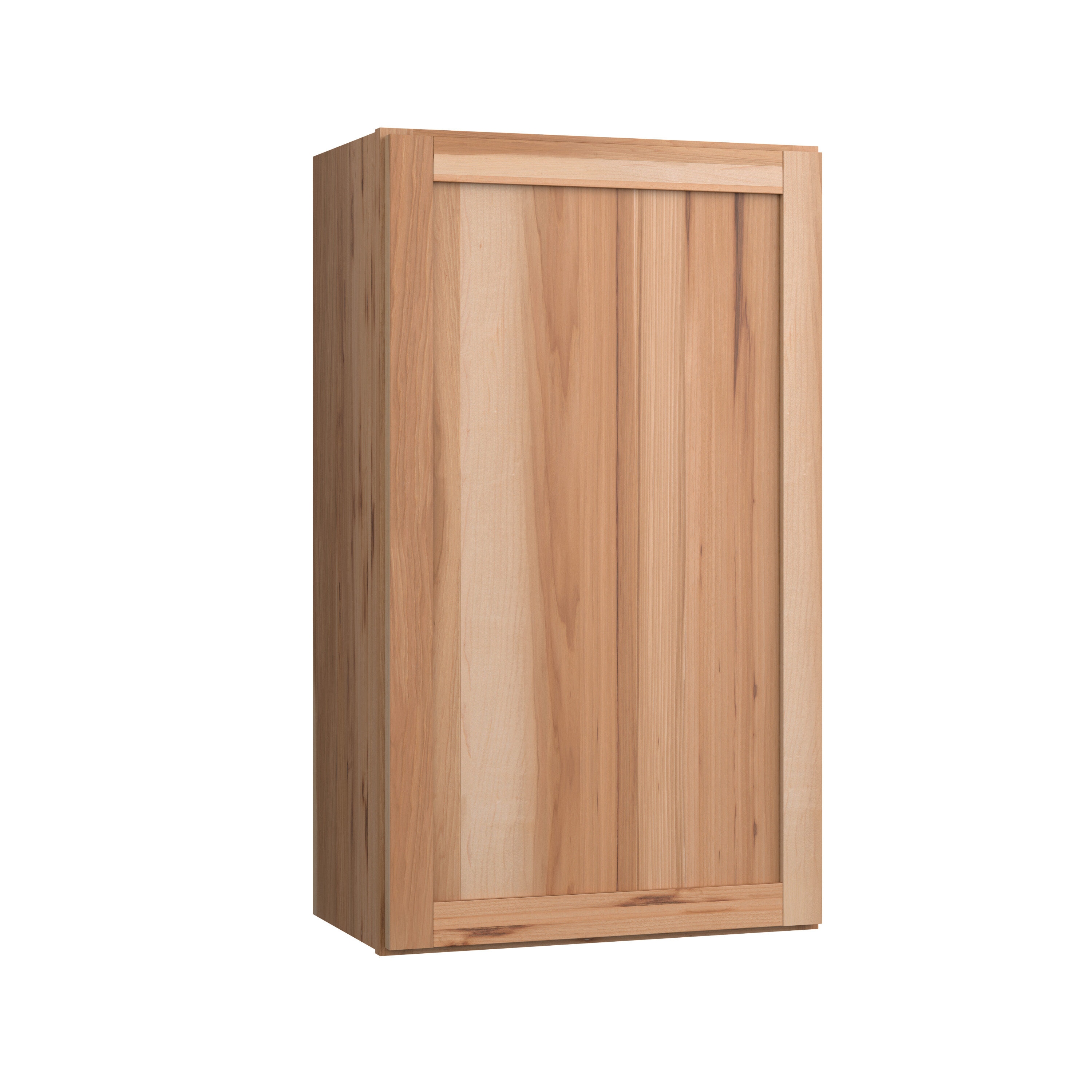 Project Source W2136RH Branson 21-in W x 36-in H x 12-in D Hickory Wall Fully assembled Cabinet (Recessed Panel Shaker)