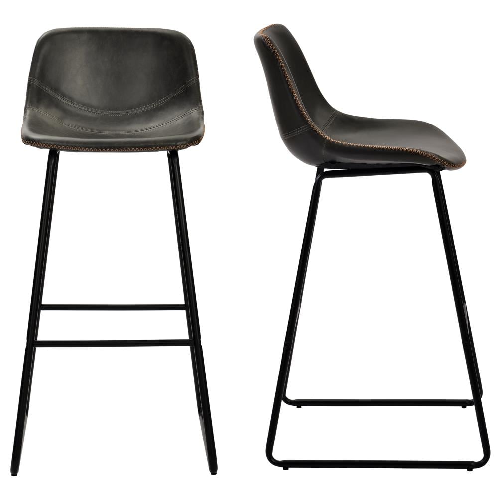 CASAINC TO-910-GR Grey 12.5-in H Bar height Metal Bar Stool Back