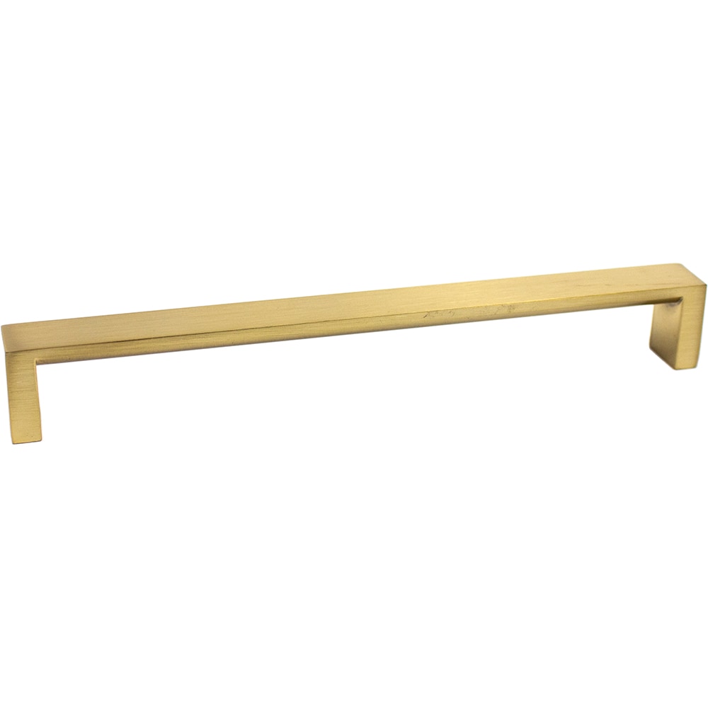Rusticware 955SB Pull 8-in , 203mm Center to Center Satin Brass Dual Mount Rectangular Handle Drawer Pull