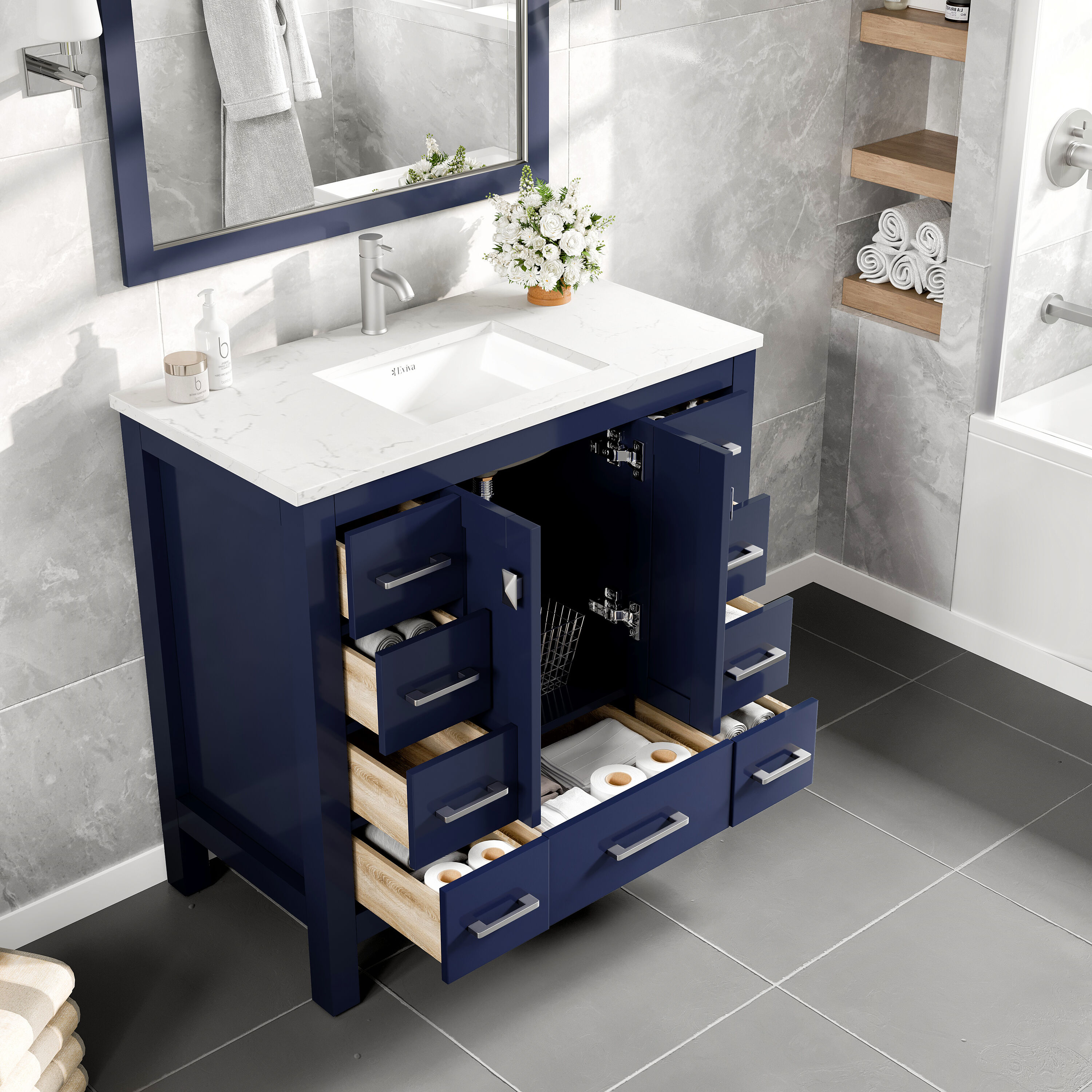 Eviva EVVN411-36X18BQ Bath-Vanity-Combo - View #4