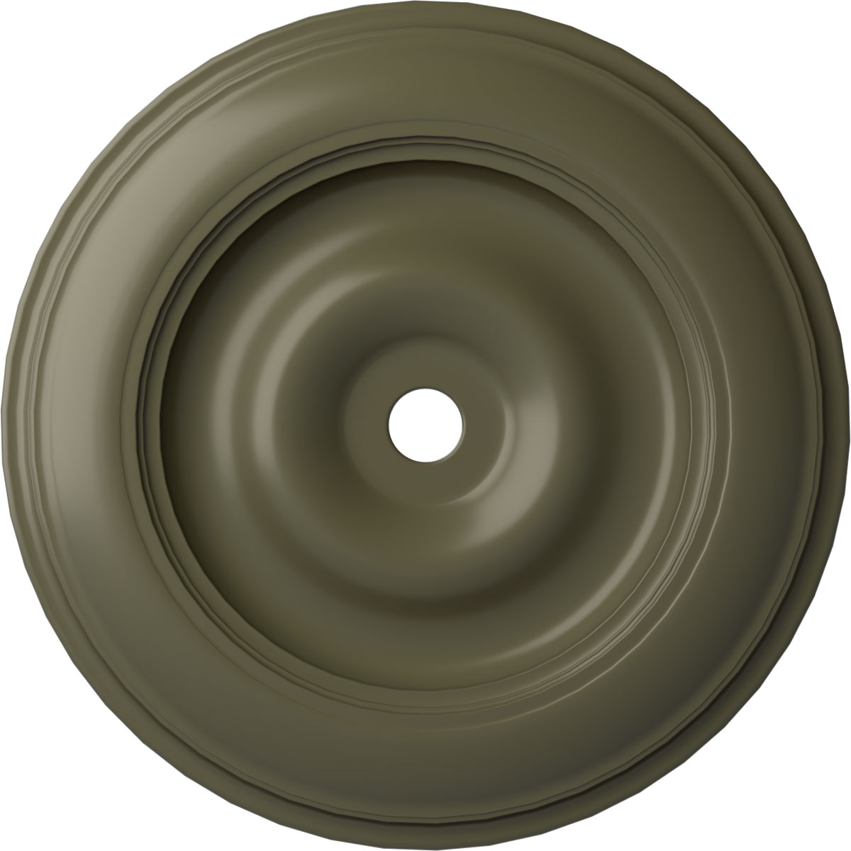 Ekena Millwork CM44CLPTF Classic 44.5-in W x 44.5-in L Painted Turtle Polyurethane Whole Ceiling Medallion