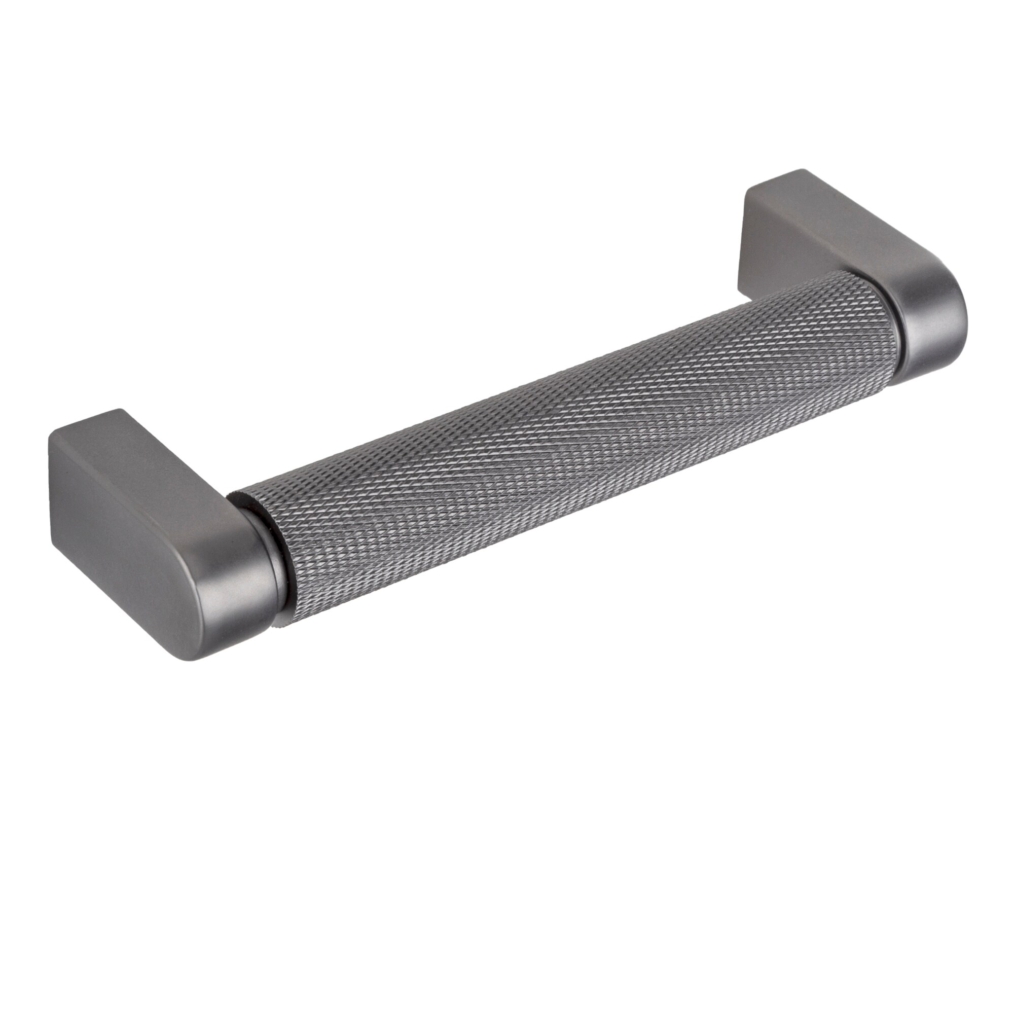 Sumner Street Home Hardware RL063106 Kent Knurled 4-in , 102mm Center to Center Black Nickel Cylindrical Bar