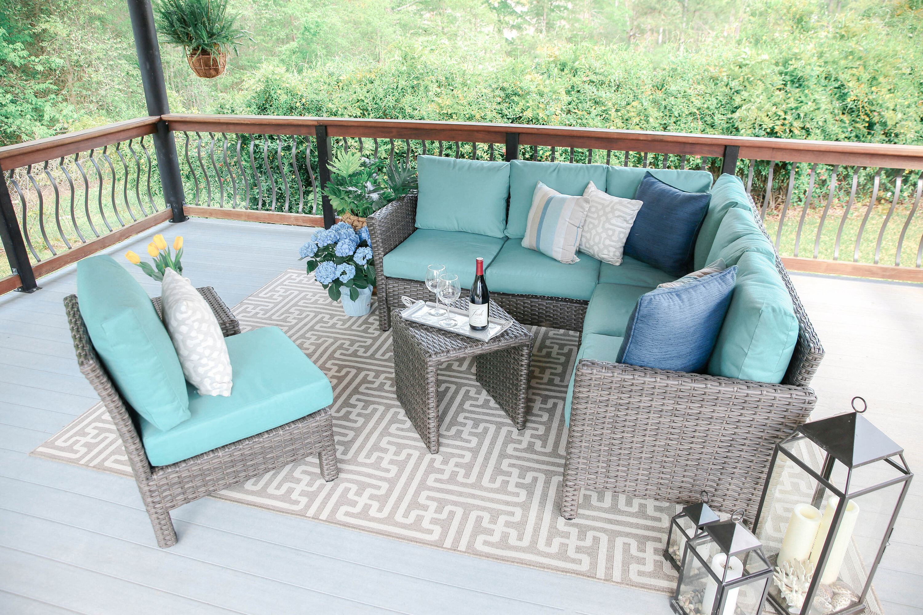 Leisure Made 768943-BLU Patio-Sofas-Daybeds - View #2