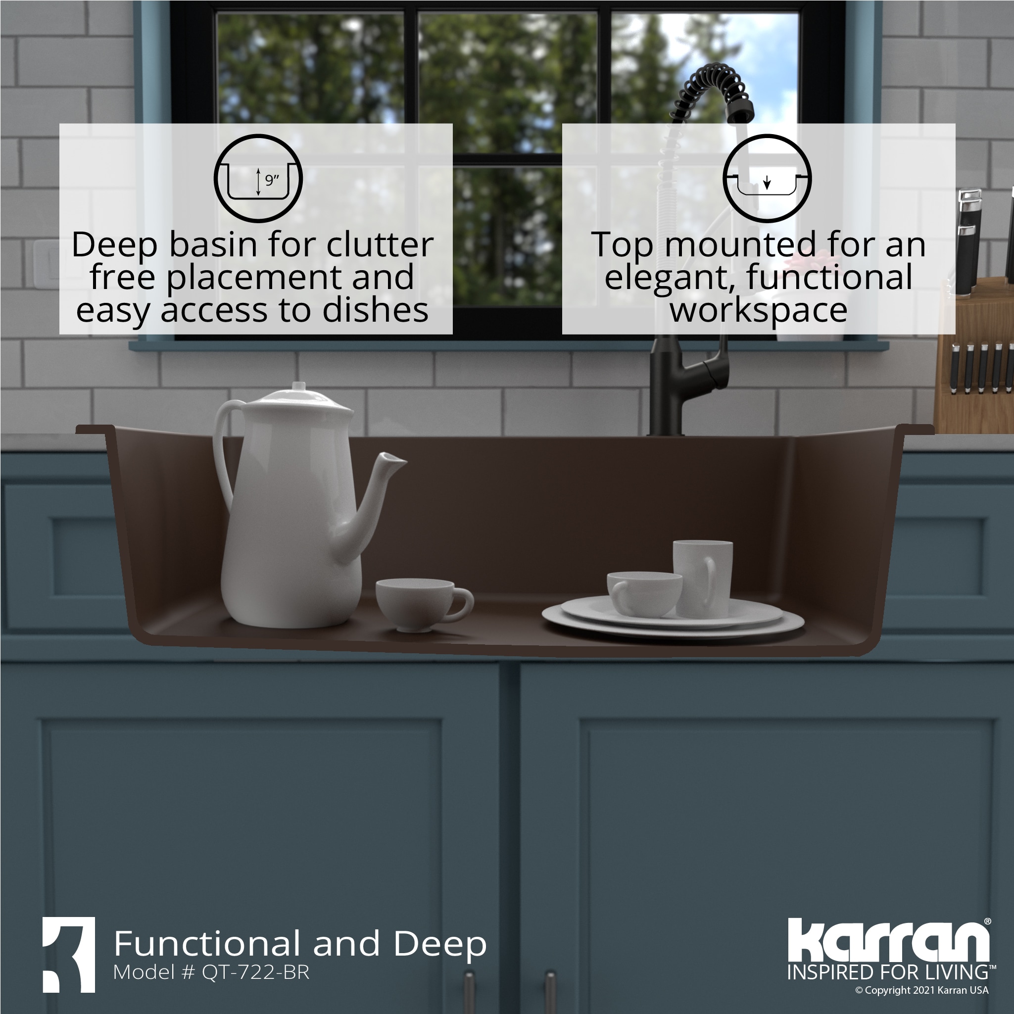 Karran QT-722-BR Kitchen-Sinks - View #9