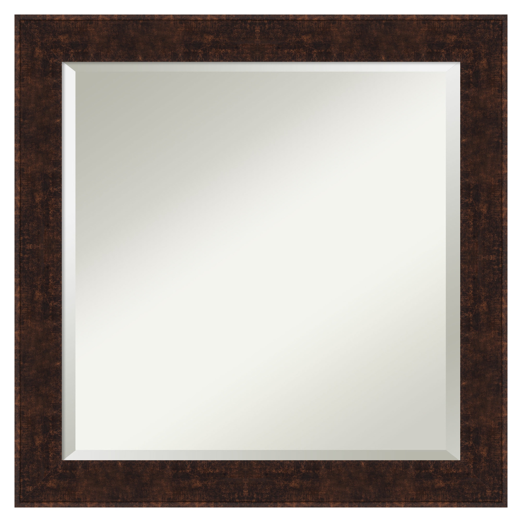 Amanti Art A17005480314 William Mottled Bronze 24.12-Inches W x 24.12-Inches H Square Bronze Framed Wall Mirror