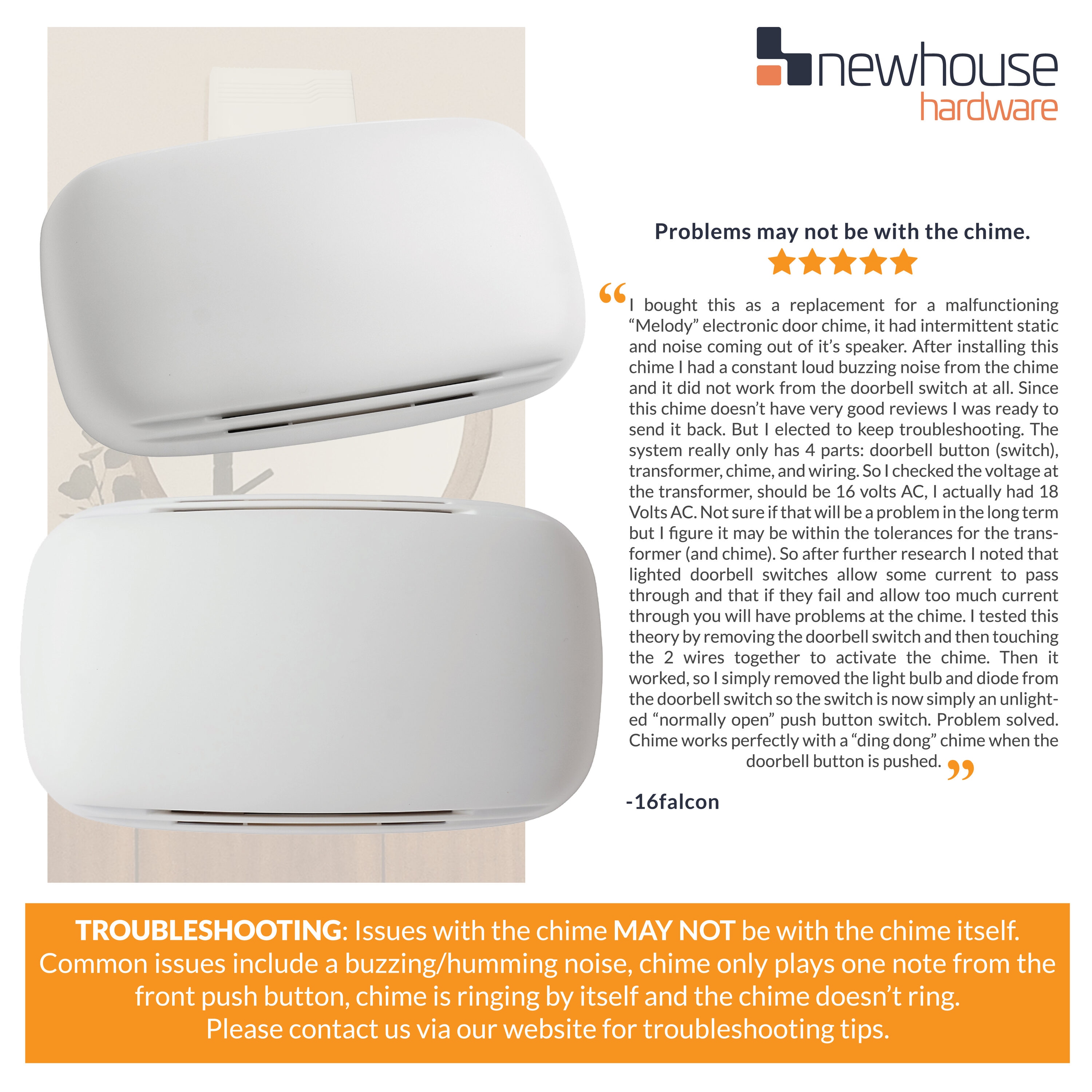 Newhouse Hardware CHM2 Door-Chime - View #7