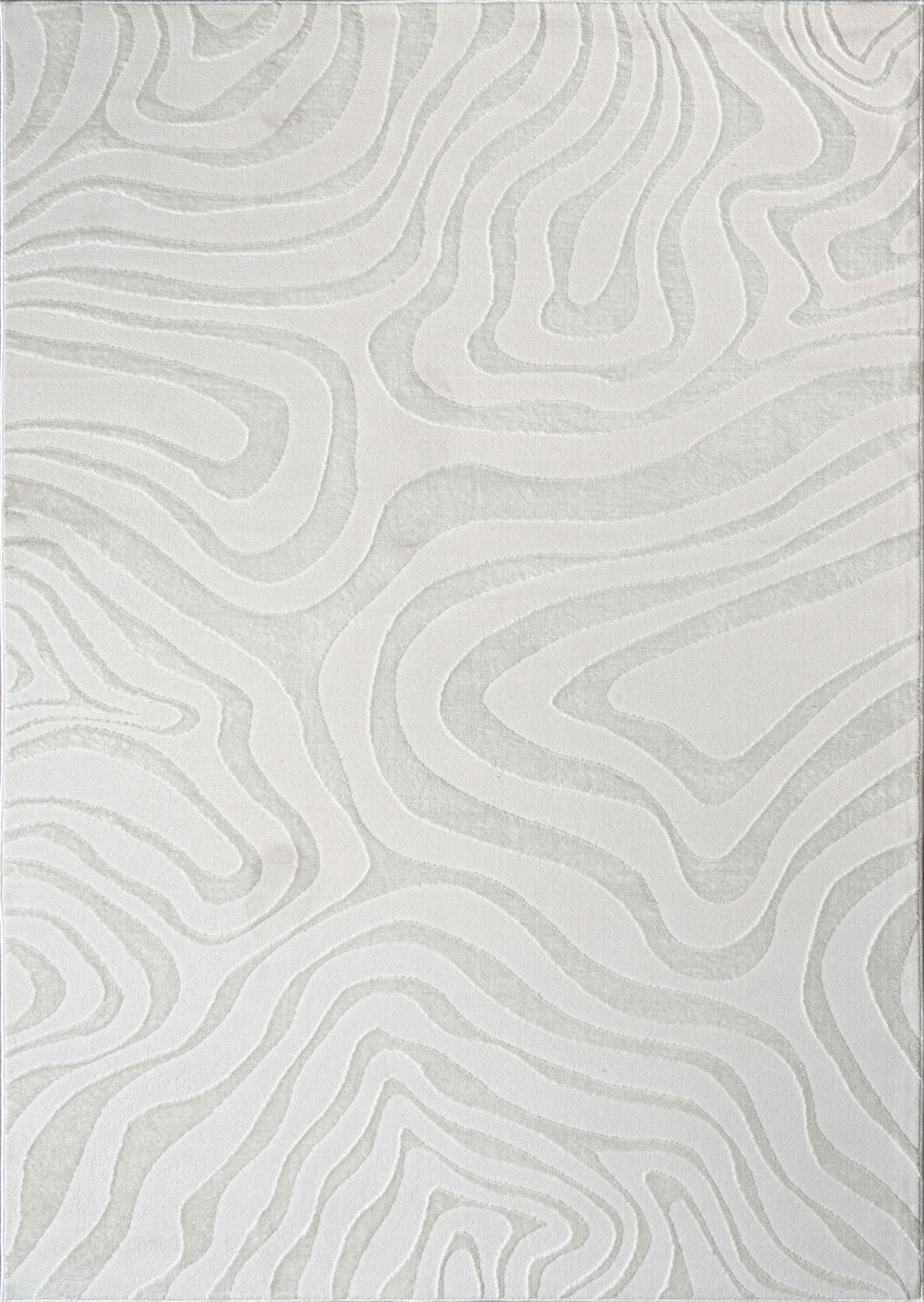 Amazing Rugs AVAWT0224-35 3 x 5 (ft) Polyester Cream Rectangular Indoor Abstract Area rug