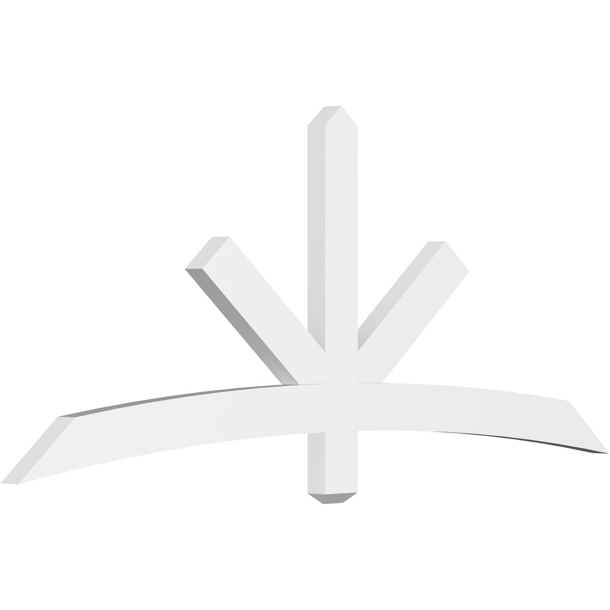 Ekena Millwork GBP072X30X0204ALB00 Alberta White PVC Gable bracket