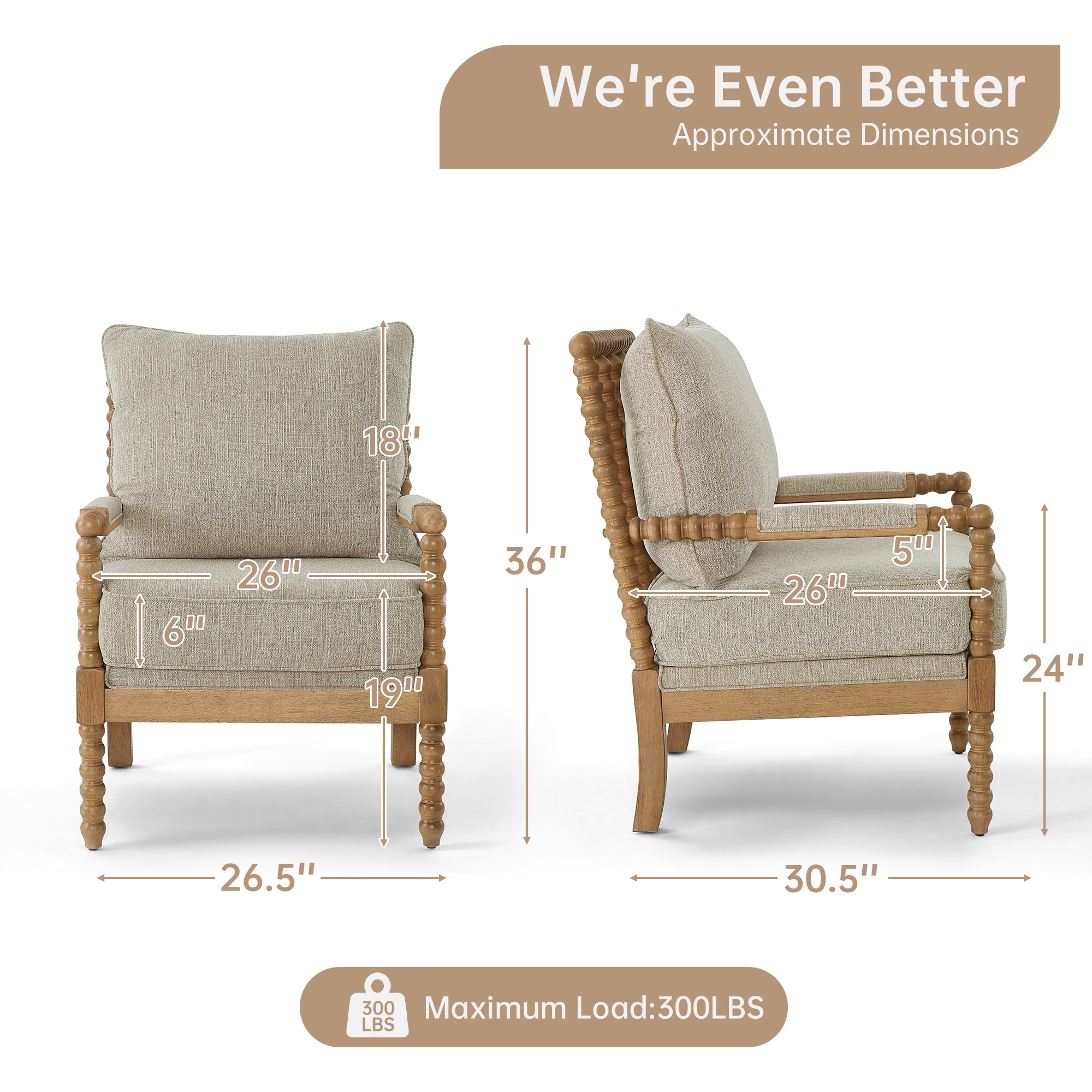 FARATI AC01-BEIGE chairs - View #3