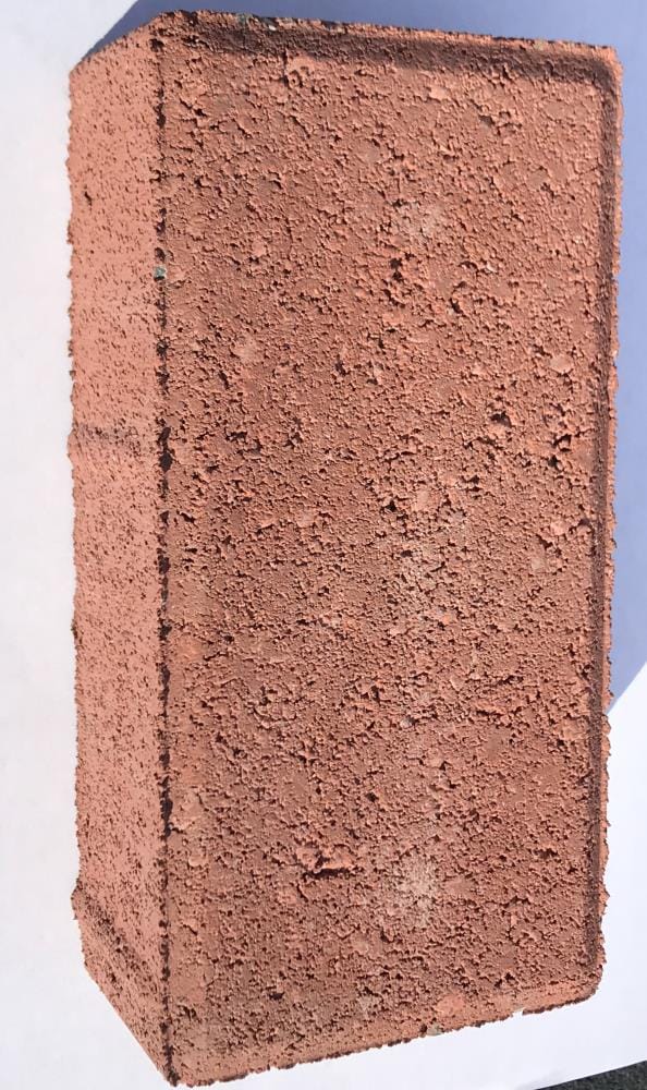  AK86200 8-in L x 4-in W x 2-in H Rectangle Red Concrete Paver