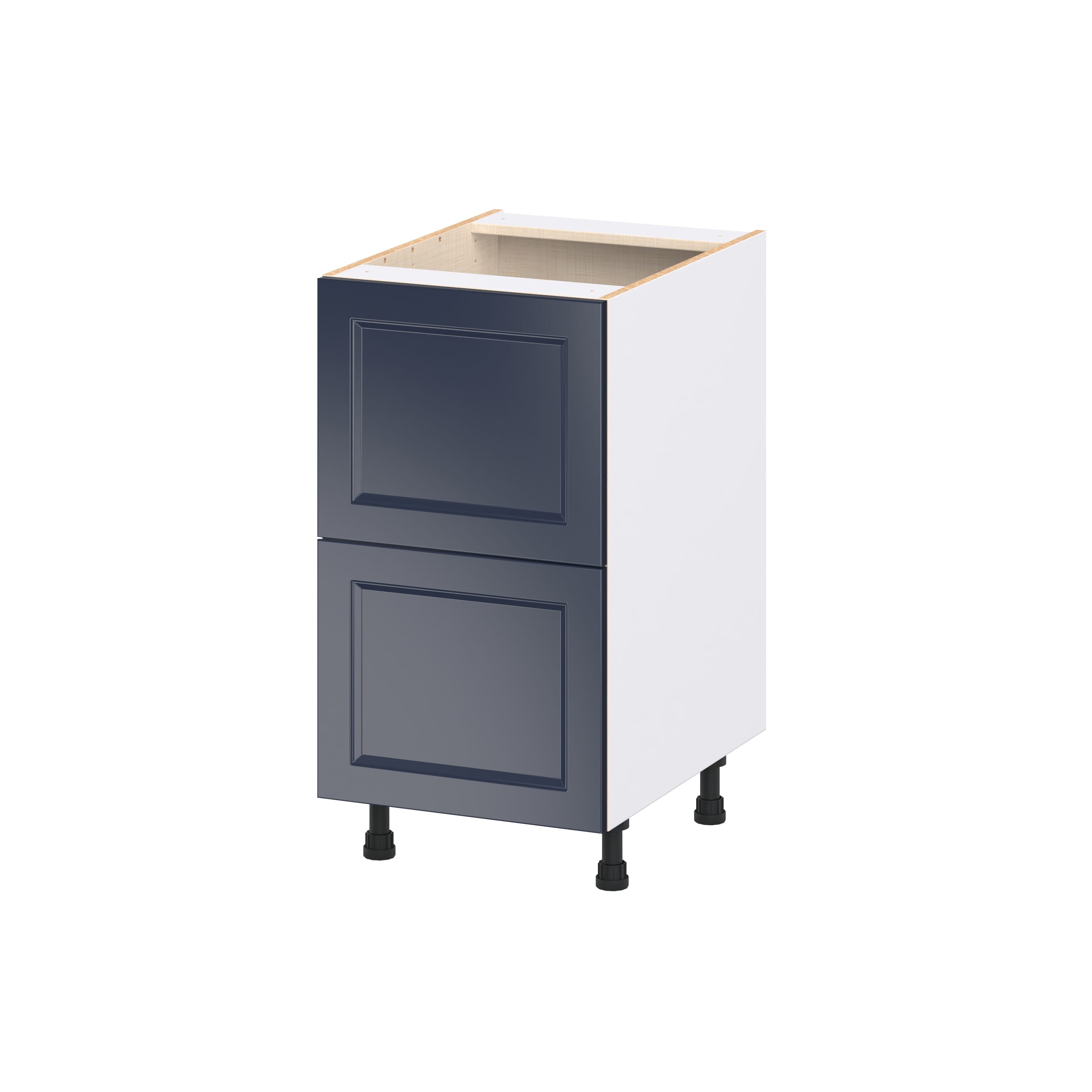 Hugo&Borg DSB2D18-LO Lorette 18-in W x 34.5-in H x 24.5-in D Navy Blue 2 -Drawers Drawer Base Fully assembled Cabinet Shaker