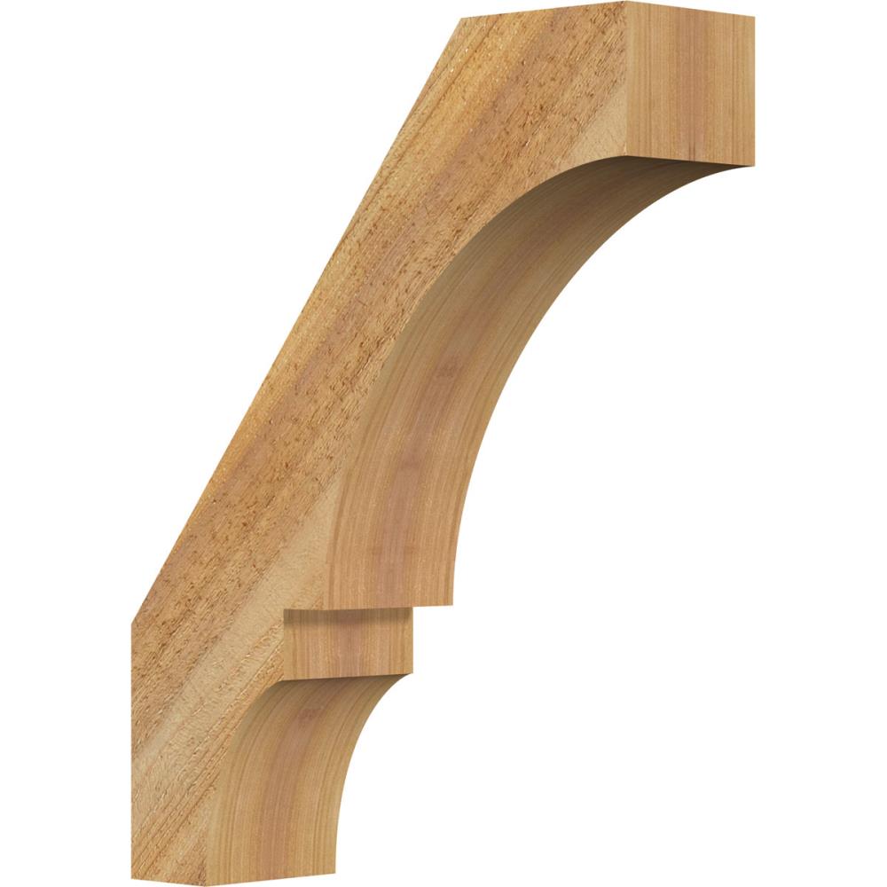 Ekena Millwork BRC04X14X18BOA00RWR 4-in x 14-in x 18-in Western Red Cedar Unfinished Wood Balboa Rough Sawn Knee Brace