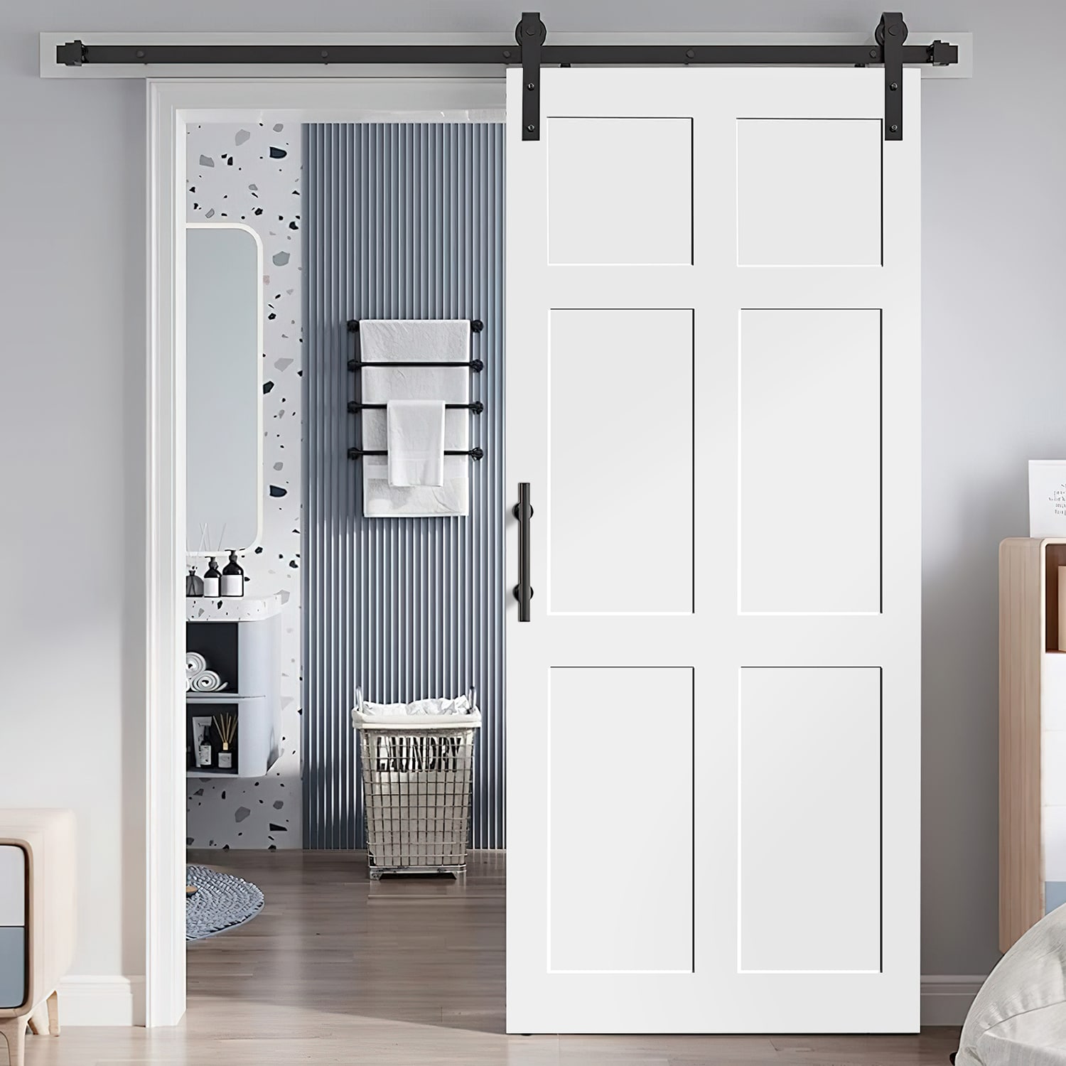 SINOFURN SYB590001WT Barn-Doors - View #8