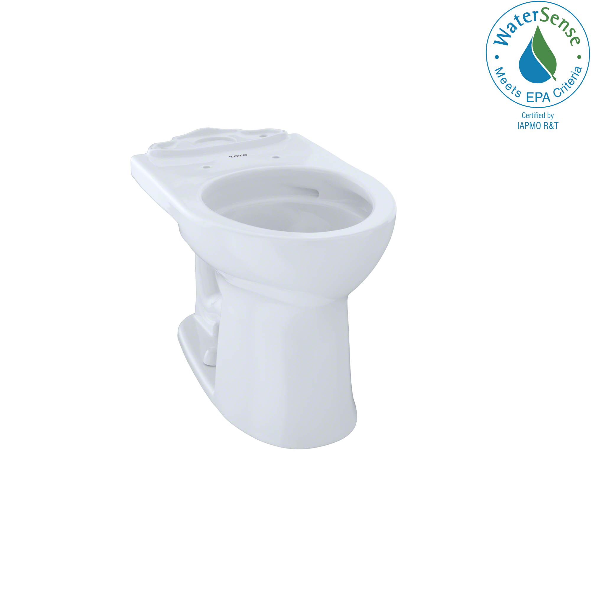 TOTO C453CUFG-01 Drake II Cotton White Round Chair height Toilet Bowl 12-in Rough-In