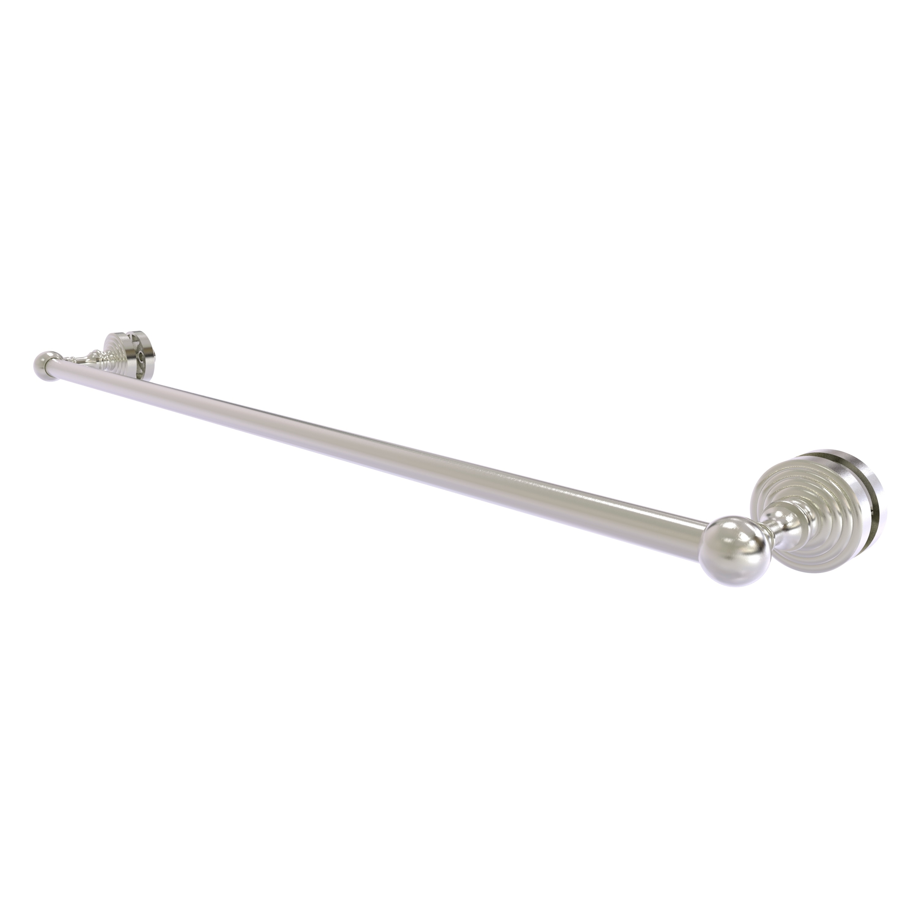 Allied Brass WP-41-SM-30-SN Waverly Place 30-in Satin Nickel Wall mount Single Towel Bar