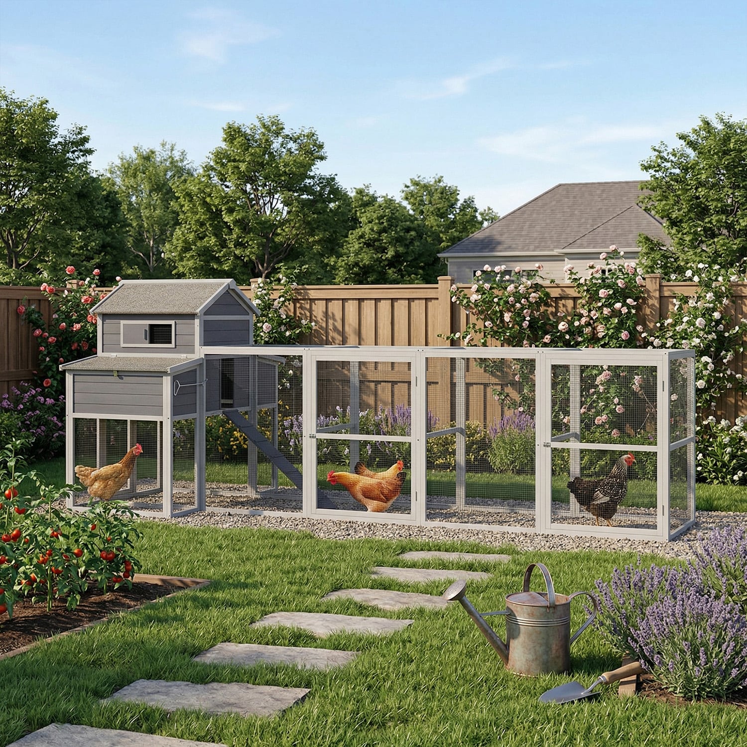 GZMR GZ-W1630 Chicken-Coops-Rabbit-Hutches - View #2