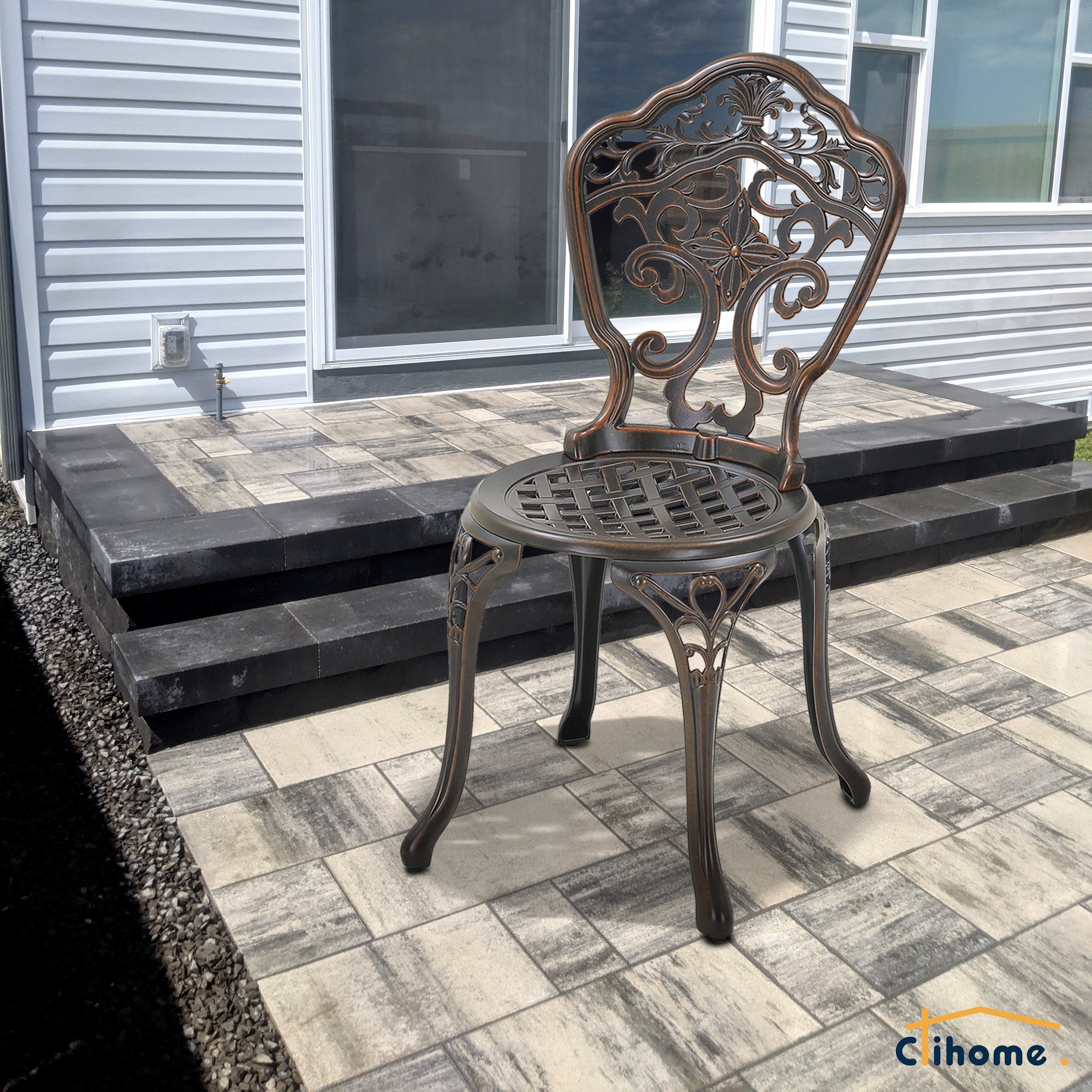 Clihome CL6026C-BR Patio-Chairs - View #2