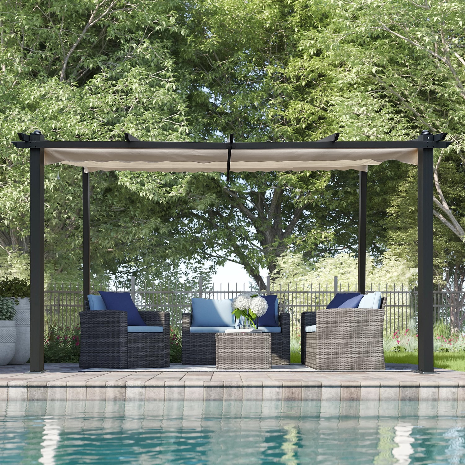 GZMR GZ-CPL-10169 Wood-Resin-Gazebos - View #2
