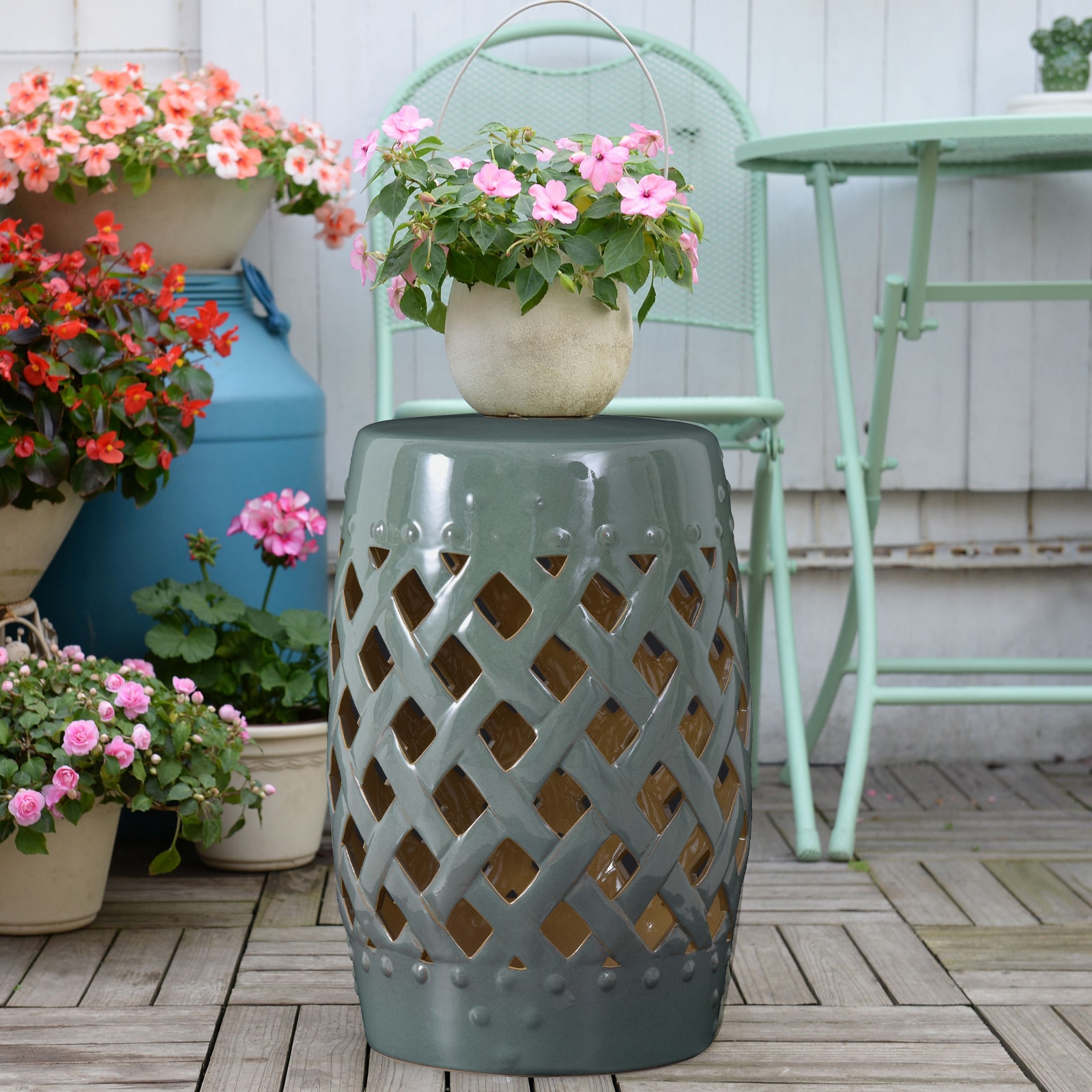 AHIOU HOME ZAAHG-P174094GS Garden-Stools - View #2