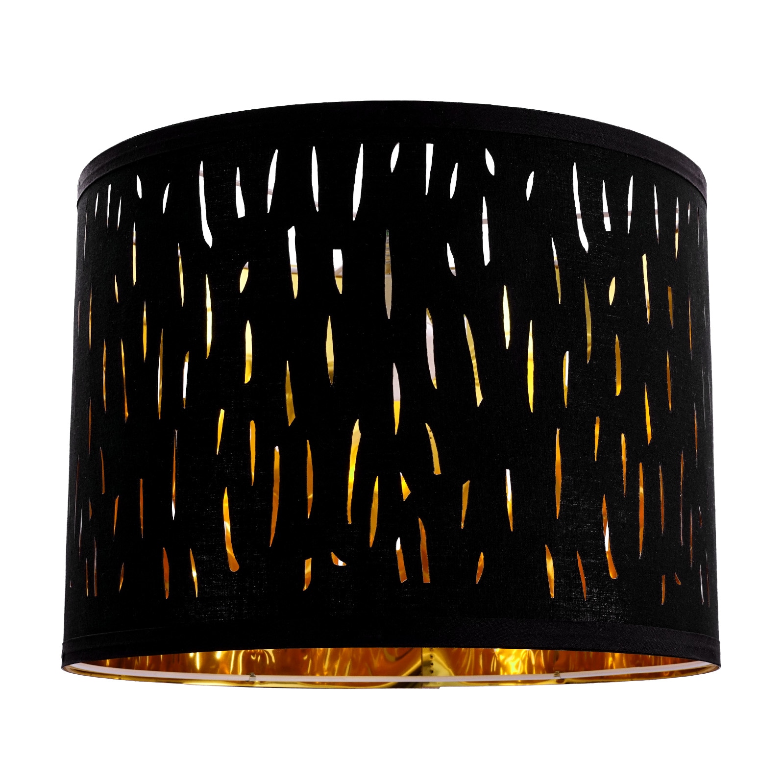 VEVOR Drum Lamp Shade 2 Set  13 in Top x 13 in Bottom x 10 in High  Medium Drum Lampshade with Harp  Replacement Lamp Shade for Table Lamps Floor Lamps Pendant Lights  Black Hollow-carved Design
