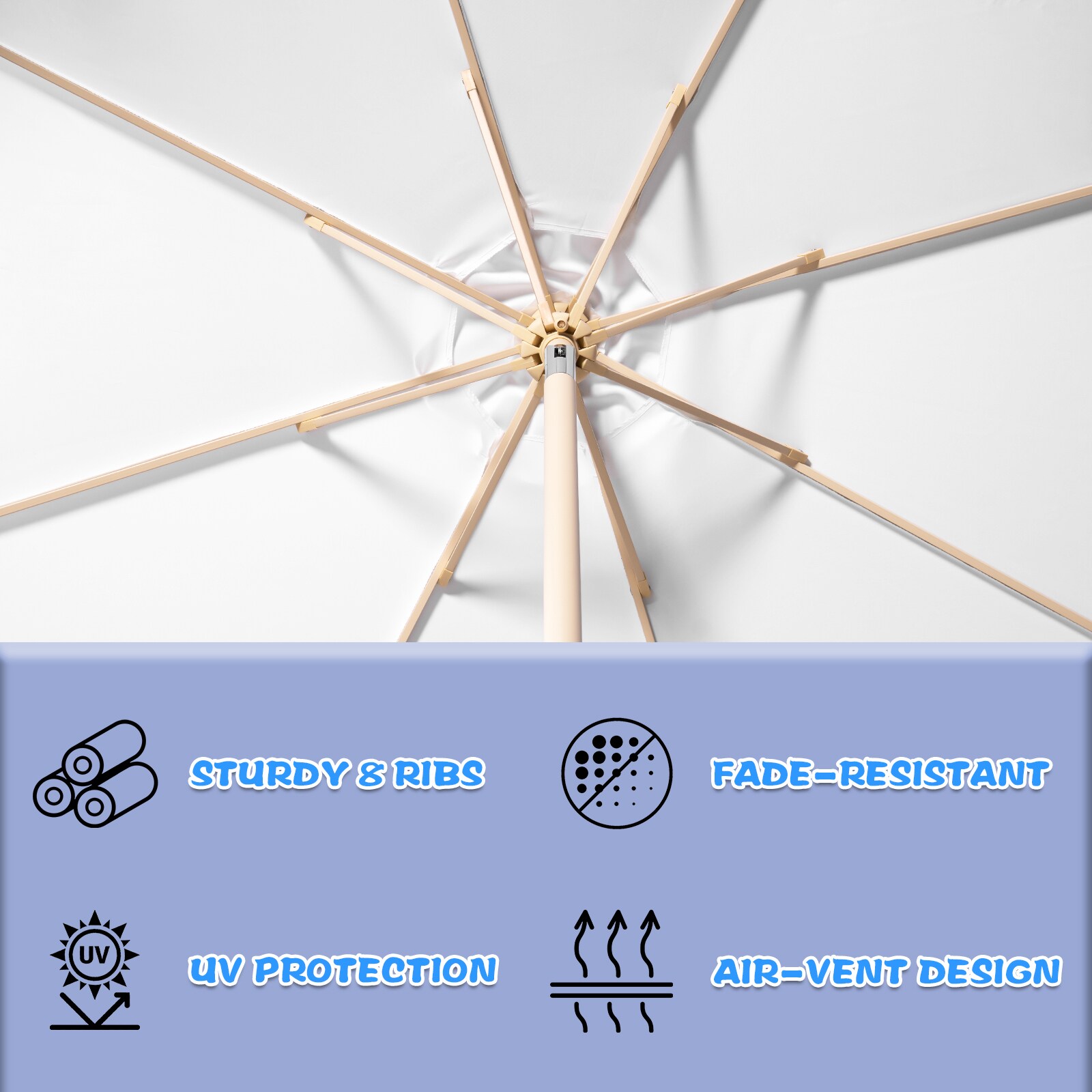 GARSING 9FT-SKIRT -GREEN Umbrellas-2 - View #6