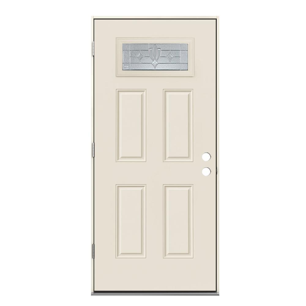 Minimalist 24 X 80 Exterior Steel Door with Simple Decor